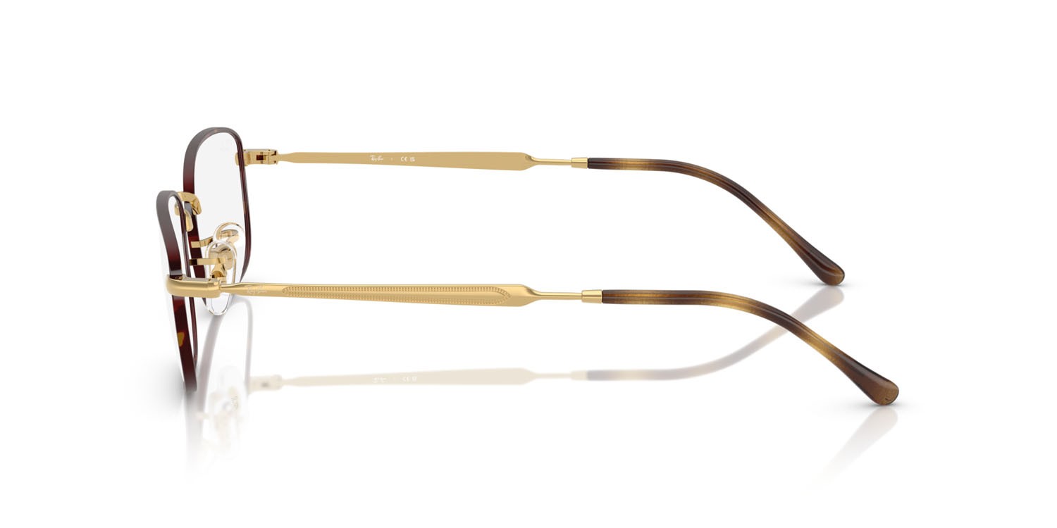 Eyeglasses Ray-Ban RX 6533 (3177) - RB 6533 3177 color havana su oro arista shape square lenses trasparente