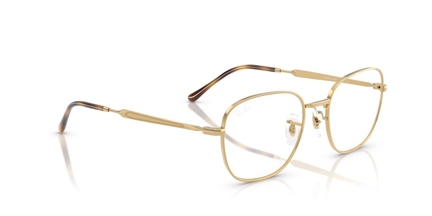 Occhiali da vista Ray-Ban RX 6534 (2500) - RB 6534 2500 colore oro arista forma quadrato lenti trasparente