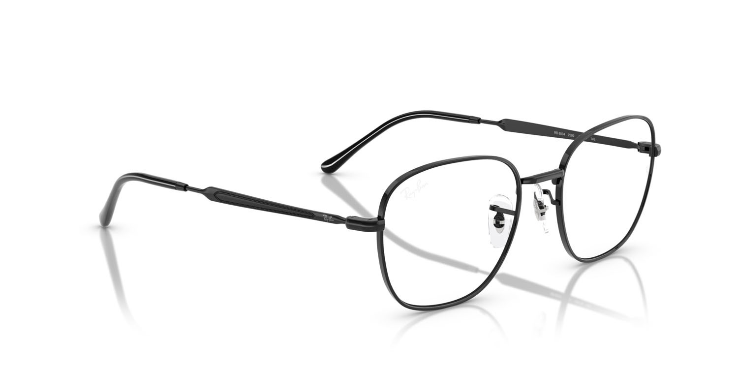 Occhiali da vista Ray-Ban RX 6534 (2509) - RB 6534 2509 colore nero forma quadrato lenti trasparente