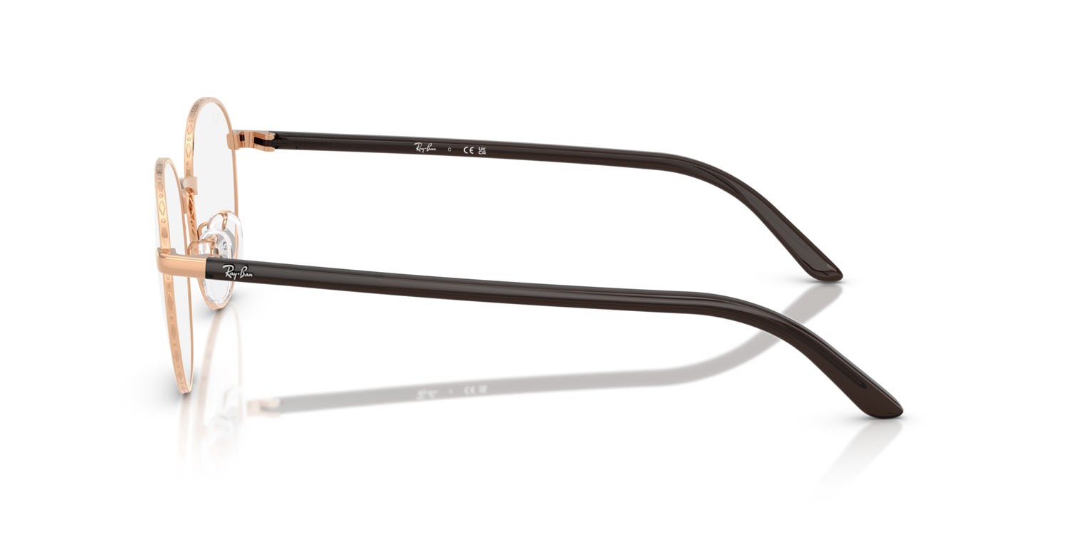 Occhiali da vista Ray-Ban RX 6538D (3094) - RB 6538D 3094 colore oro rose forma pantos lenti trasparente
