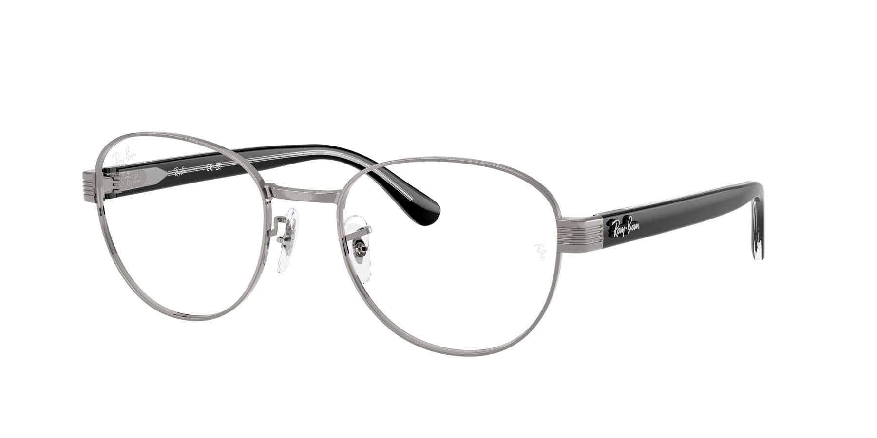 Occhiali da vista Ray-Ban RX 6543 (2502) - RB 6543 2502 colore gunmetal forma quadrato lenti trasparente