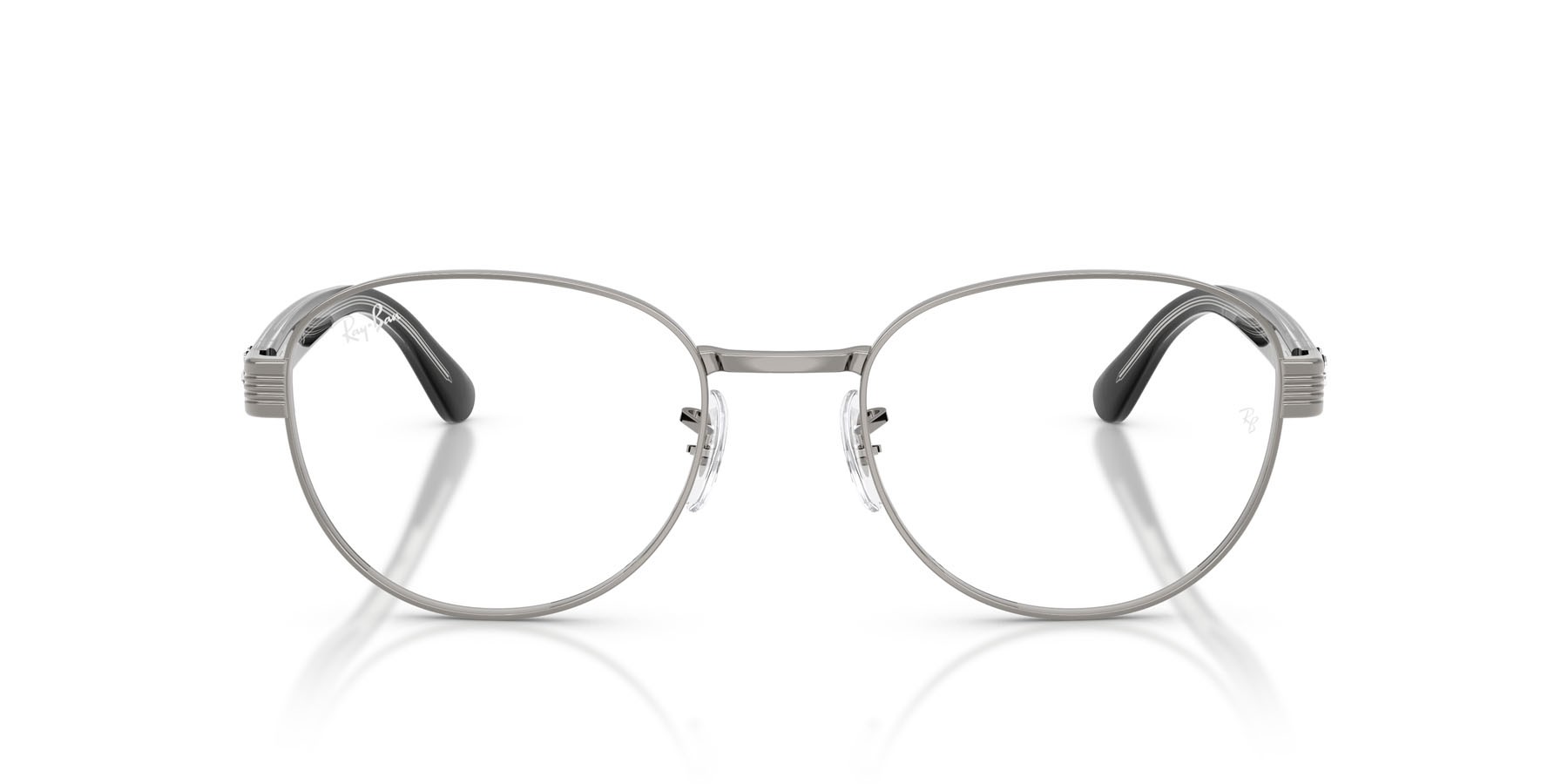 Occhiali da vista Ray-Ban RX 6543 (2502) - RB 6543 2502 colore gunmetal forma quadrato lenti trasparente
