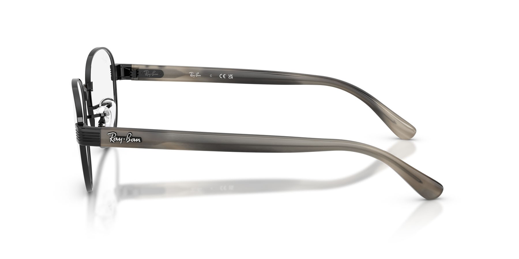 Eyeglasses Ray-Ban RX 6543 (2509) - RB 6543 2509 color nero shape square lenses trasparente