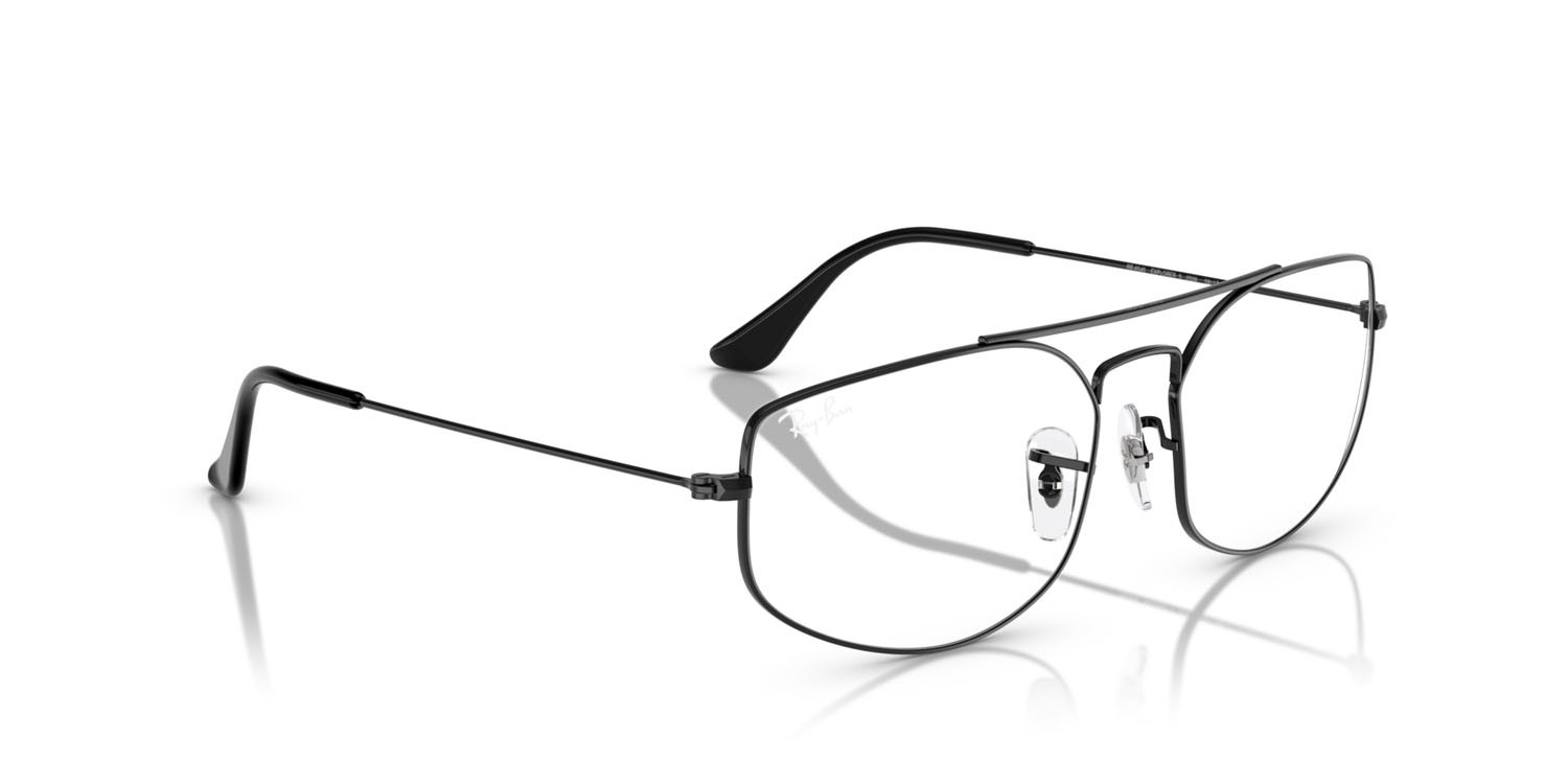 Occhiali da vista Ray-Ban Explorer V RX 6545 (2509) - RB 6545 2509 colore nero forma irregolare lenti trasparente