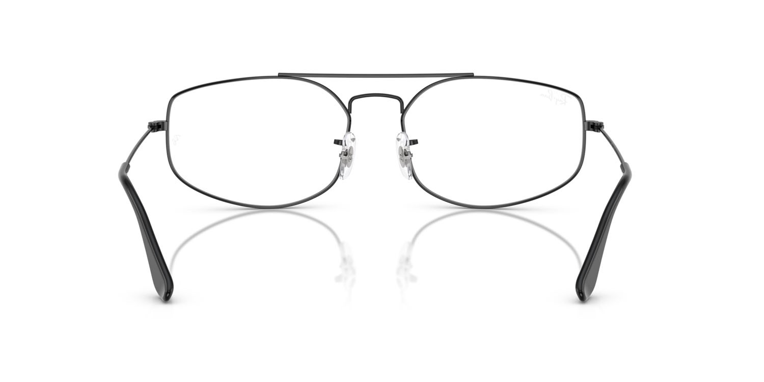 Occhiali da vista Ray-Ban Explorer V RX 6545 (2509) - RB 6545 2509 colore nero forma irregolare lenti trasparente