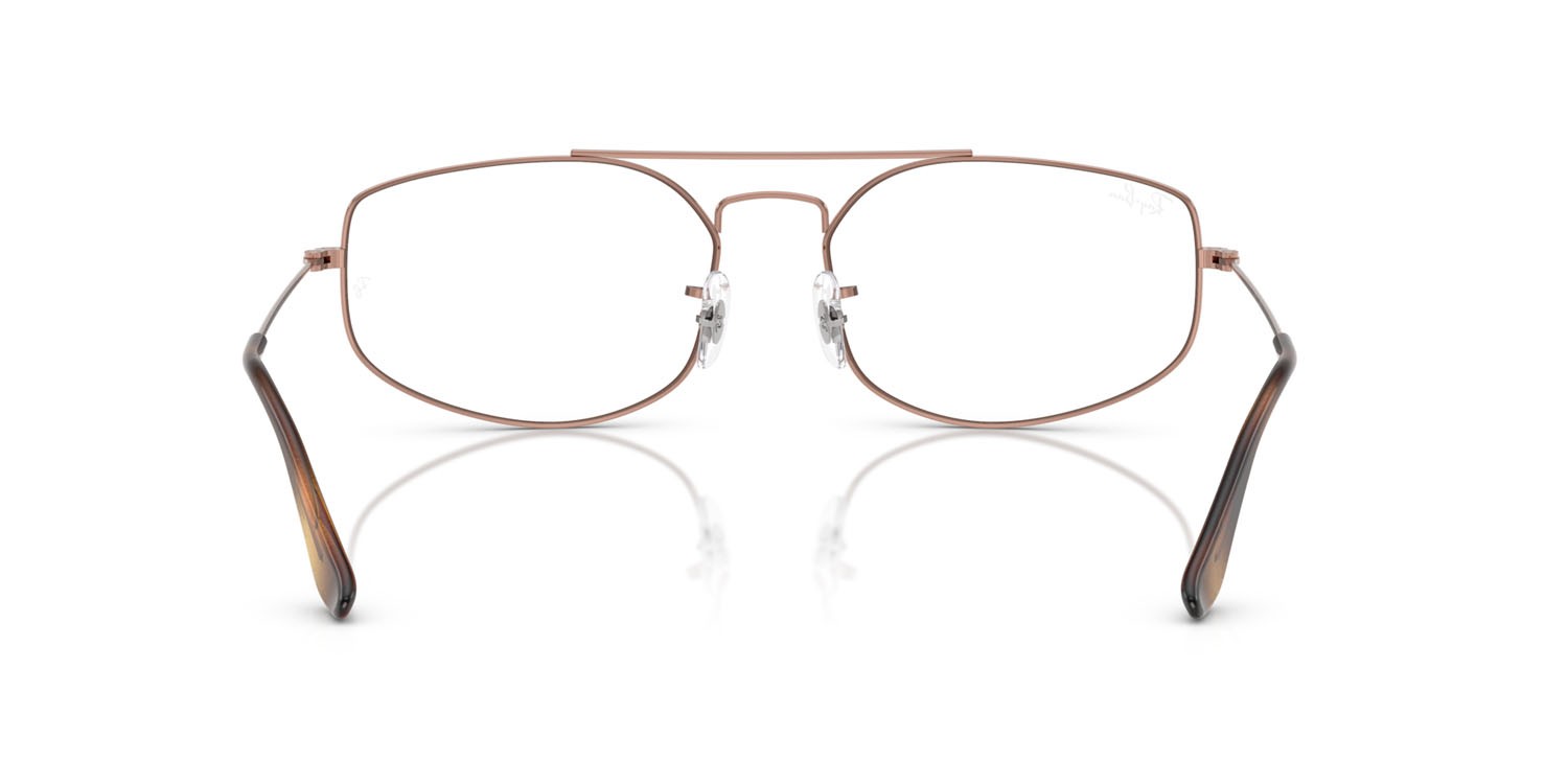 Occhiali da vista Ray-Ban Explorer V RX 6545 (2943) - RB 6545 2943 colore rame forma irregolare lenti trasparente