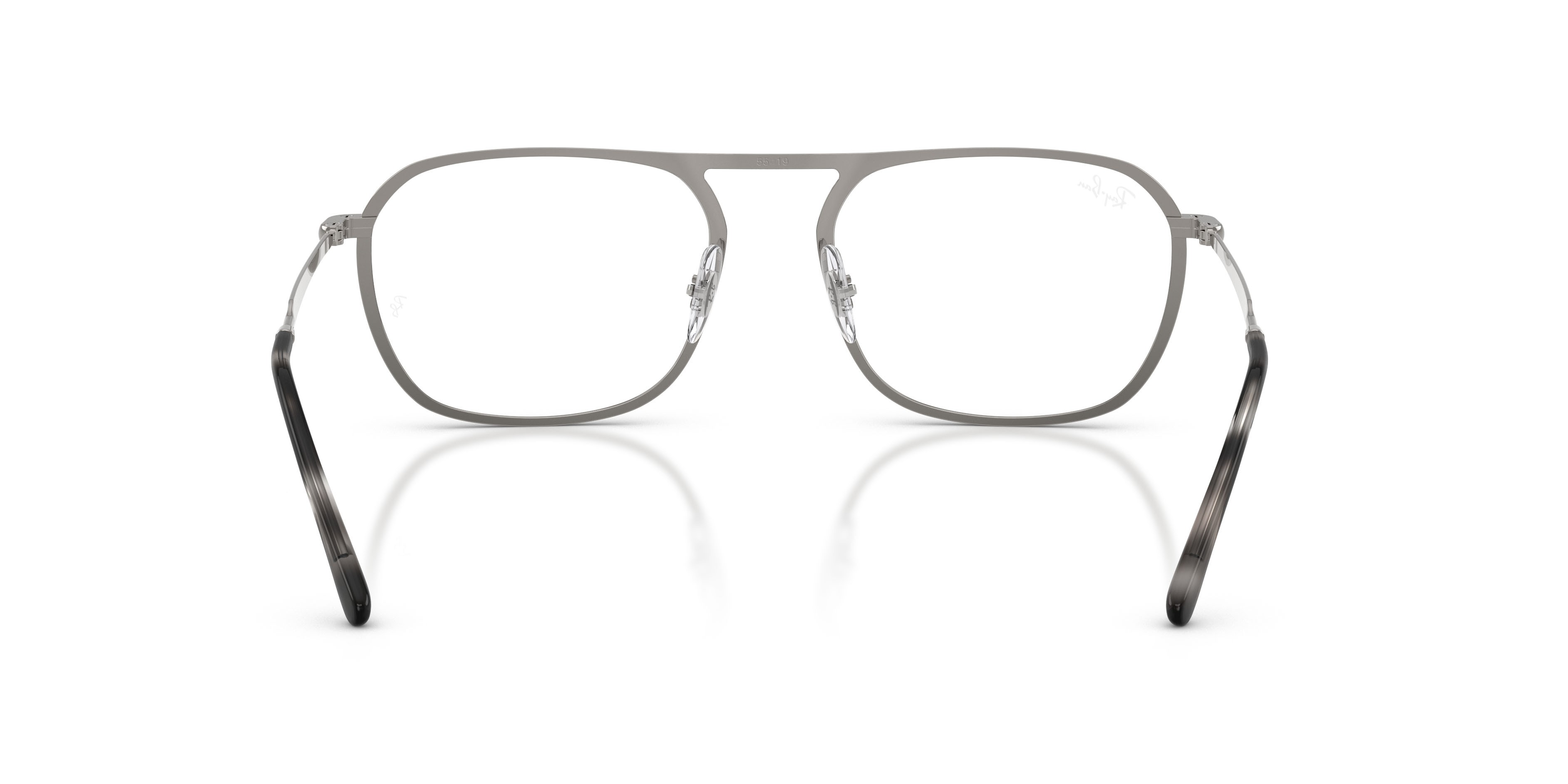 Occhiali da vista Ray-Ban RX 6548 (2502) - RB 6548 2502 colore gunmetal forma quadrato lenti trasparente