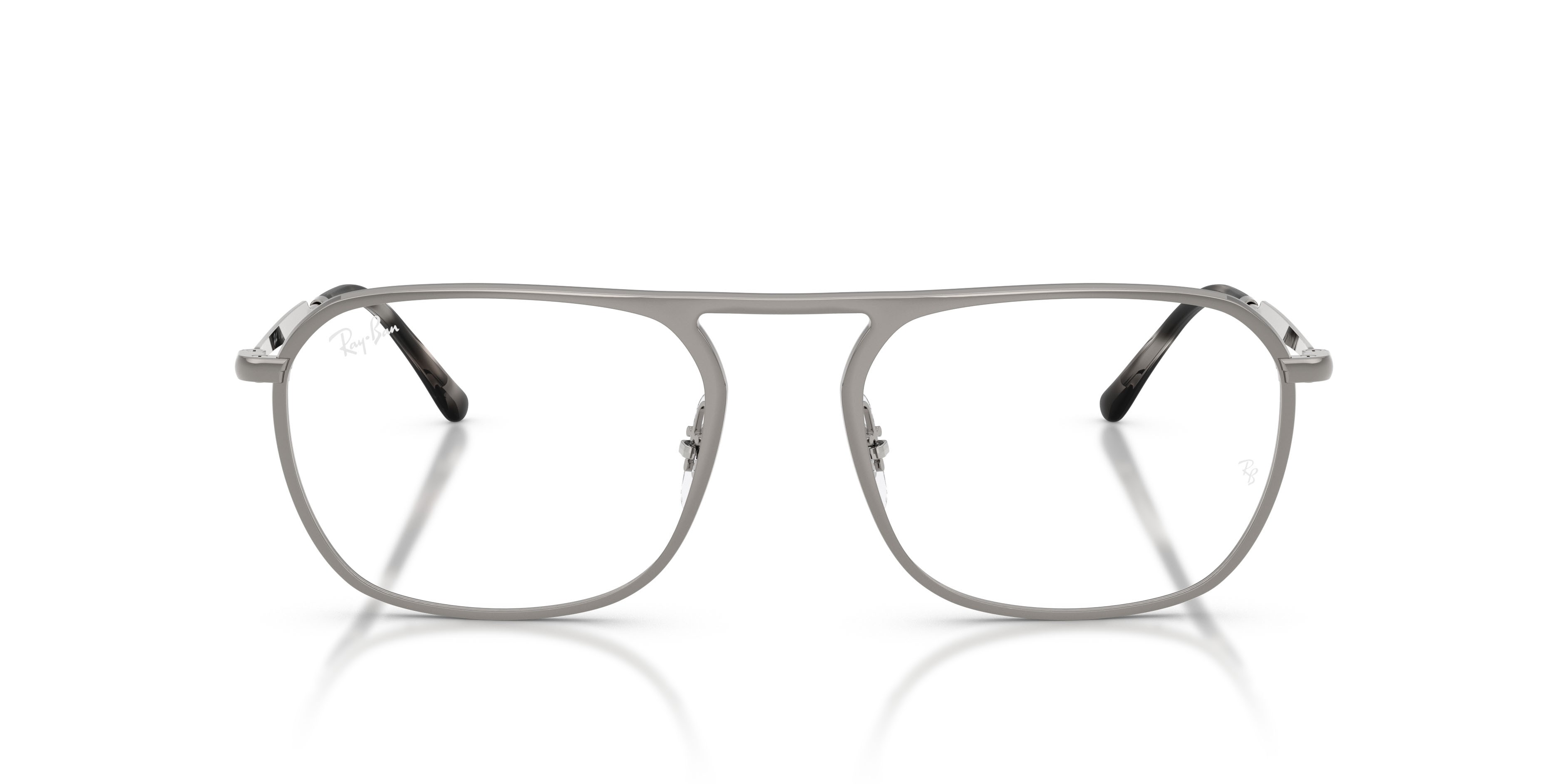 Occhiali da vista Ray-Ban RX 6548 (2502) - RB 6548 2502 colore gunmetal forma quadrato lenti trasparente