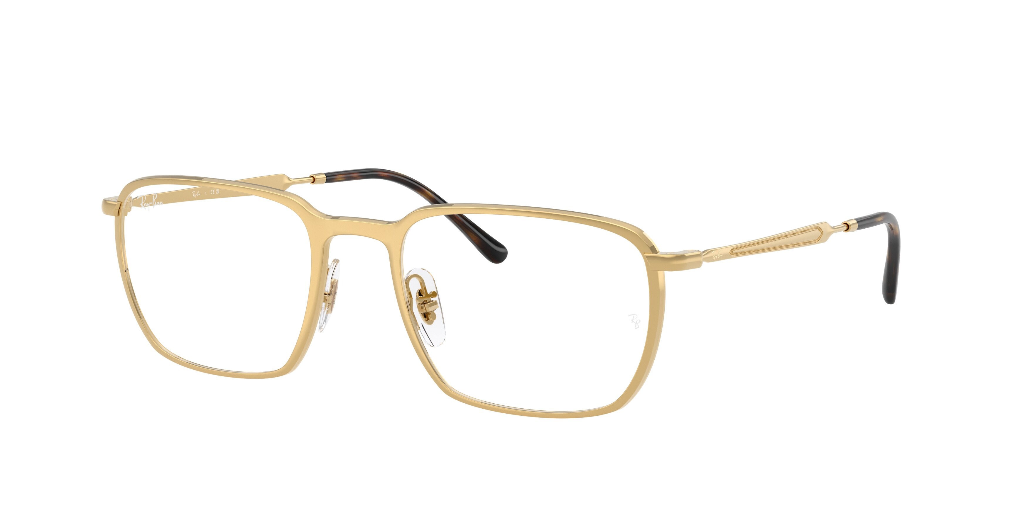 Occhiali da vista Ray-Ban RX 6549 (2500) - RB 6549 2500 colore oro arista forma quadrato lenti trasparente