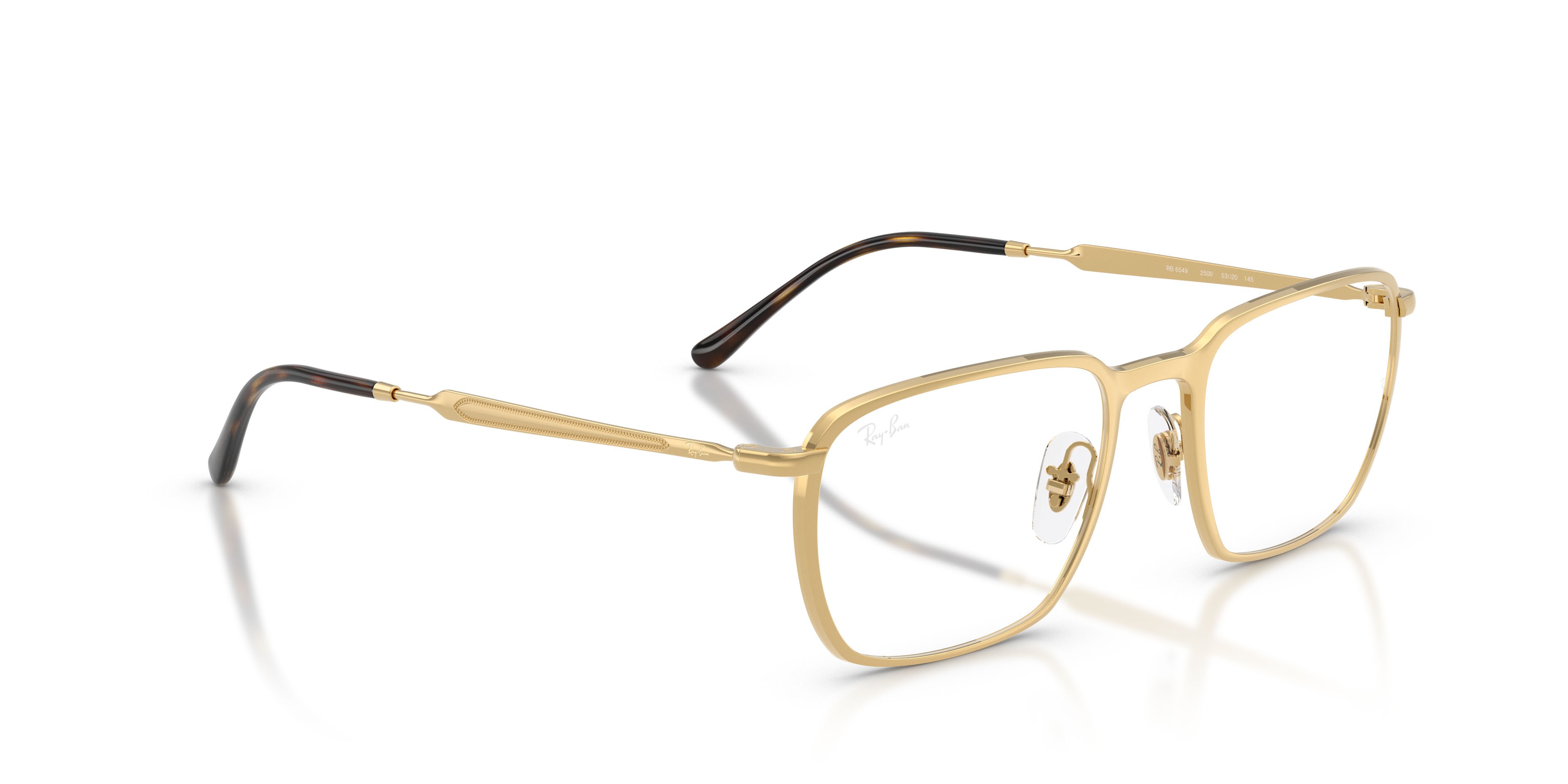 Occhiali da vista Ray-Ban RX 6549 (2500) - RB 6549 2500 colore oro arista forma quadrato lenti trasparente