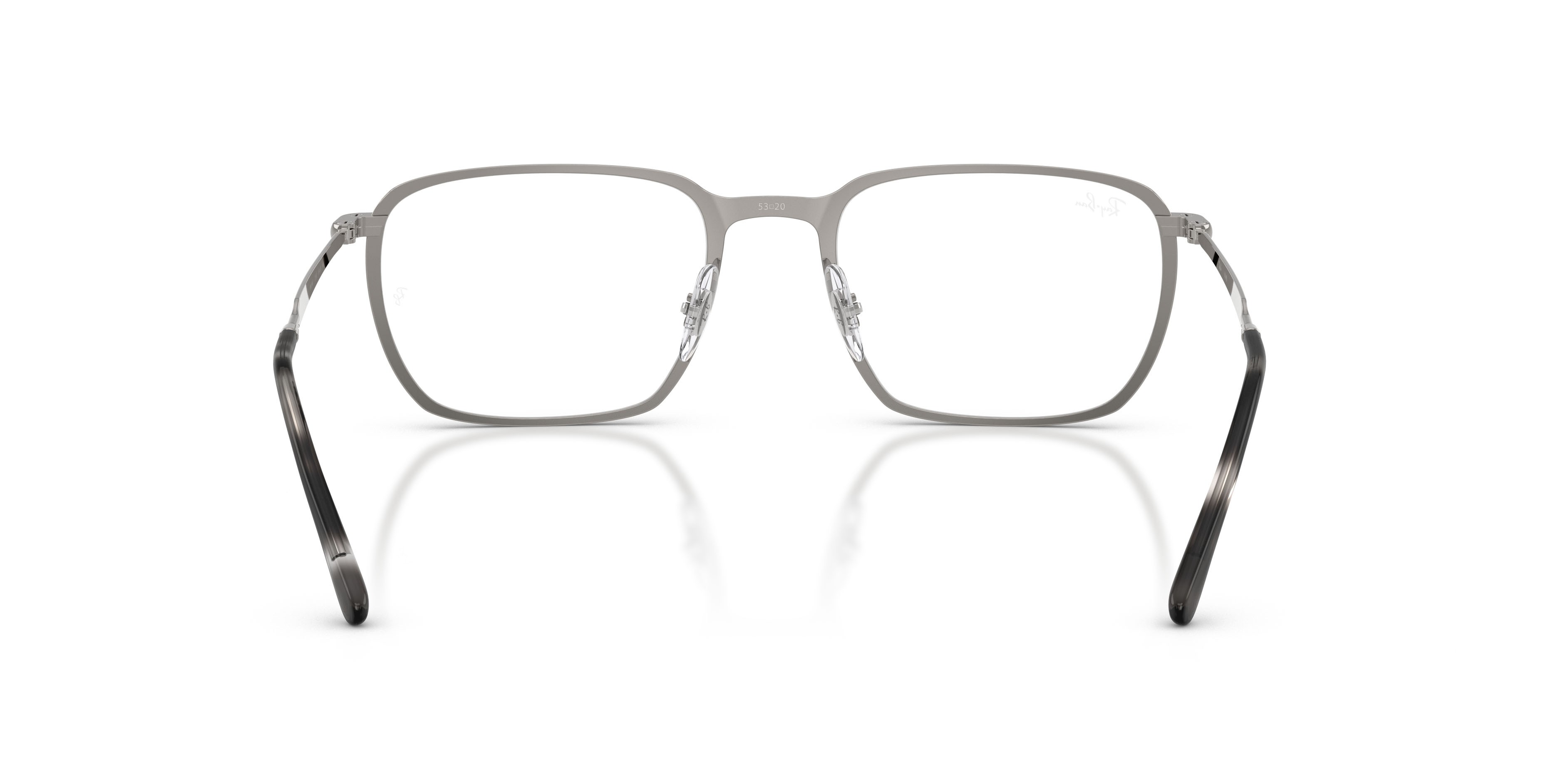 Occhiali da vista Ray-Ban RX 6549 (2502) - RB 6549 2502 colore gunmetal forma quadrato lenti trasparente
