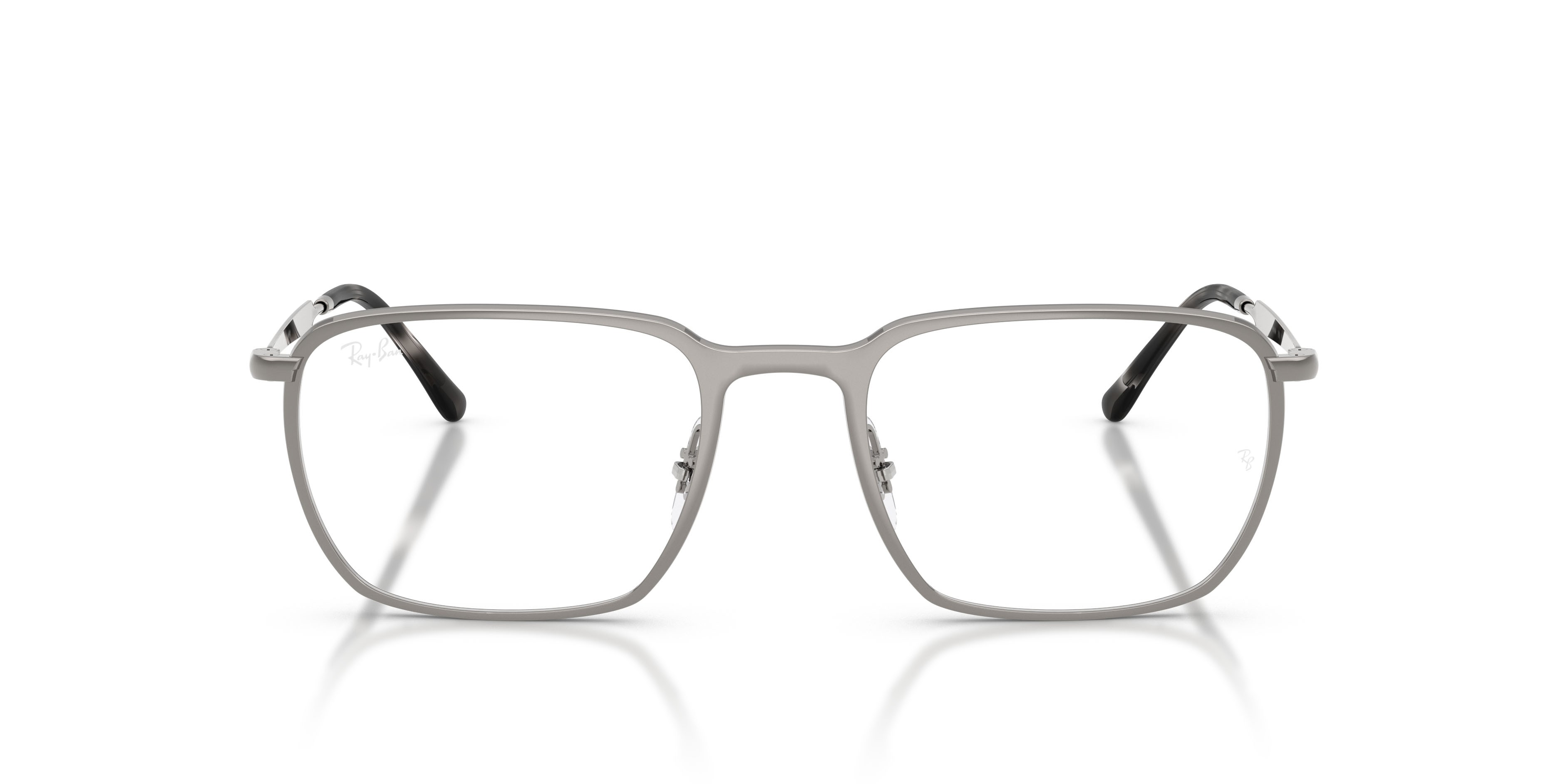 Occhiali da vista Ray-Ban RX 6549 (2502) - RB 6549 2502 colore gunmetal forma quadrato lenti trasparente