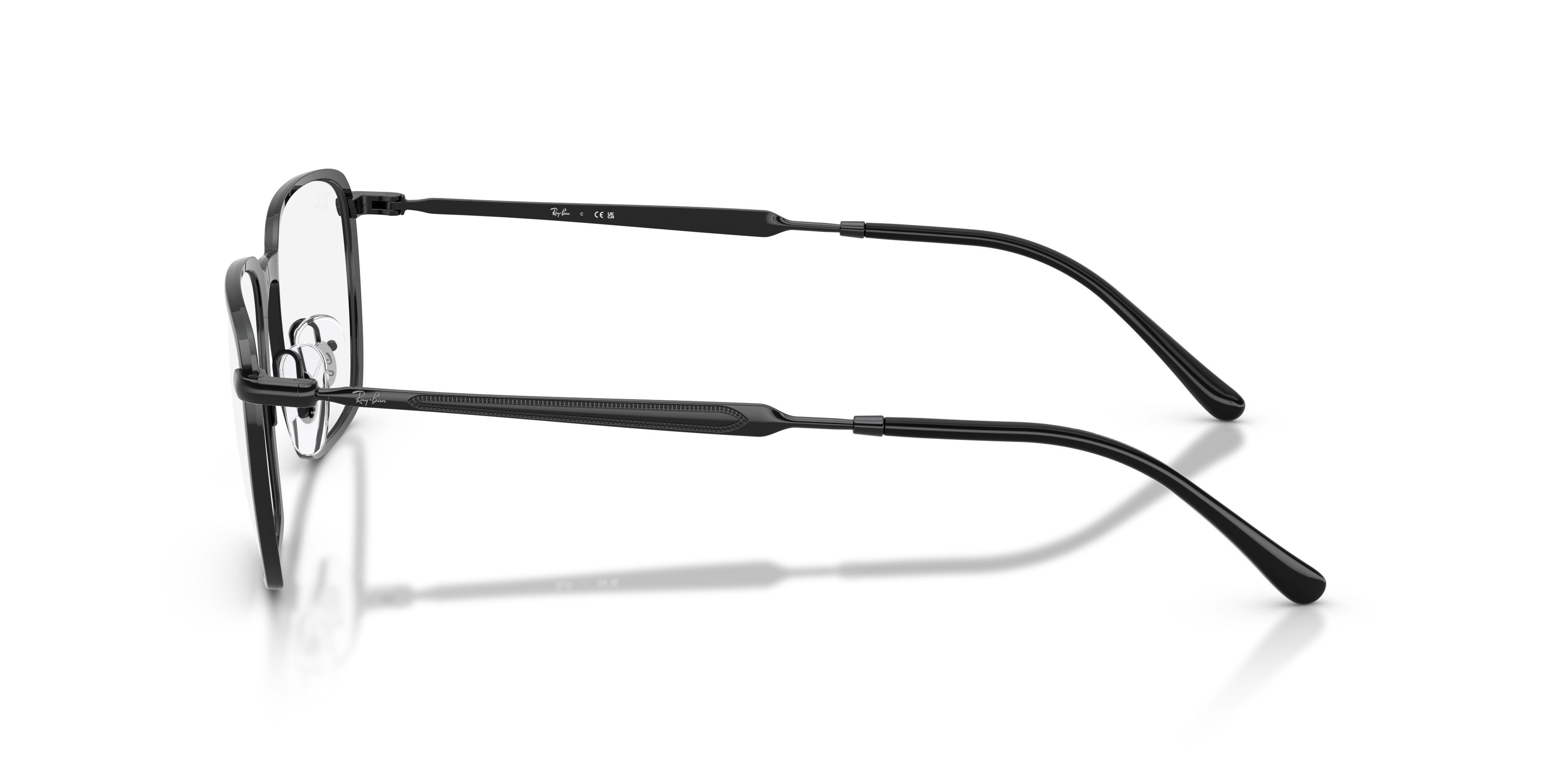 Occhiali da vista Ray-Ban RX 6549 (2509) - RB 6549 2509 colore nero forma quadrato lenti trasparente