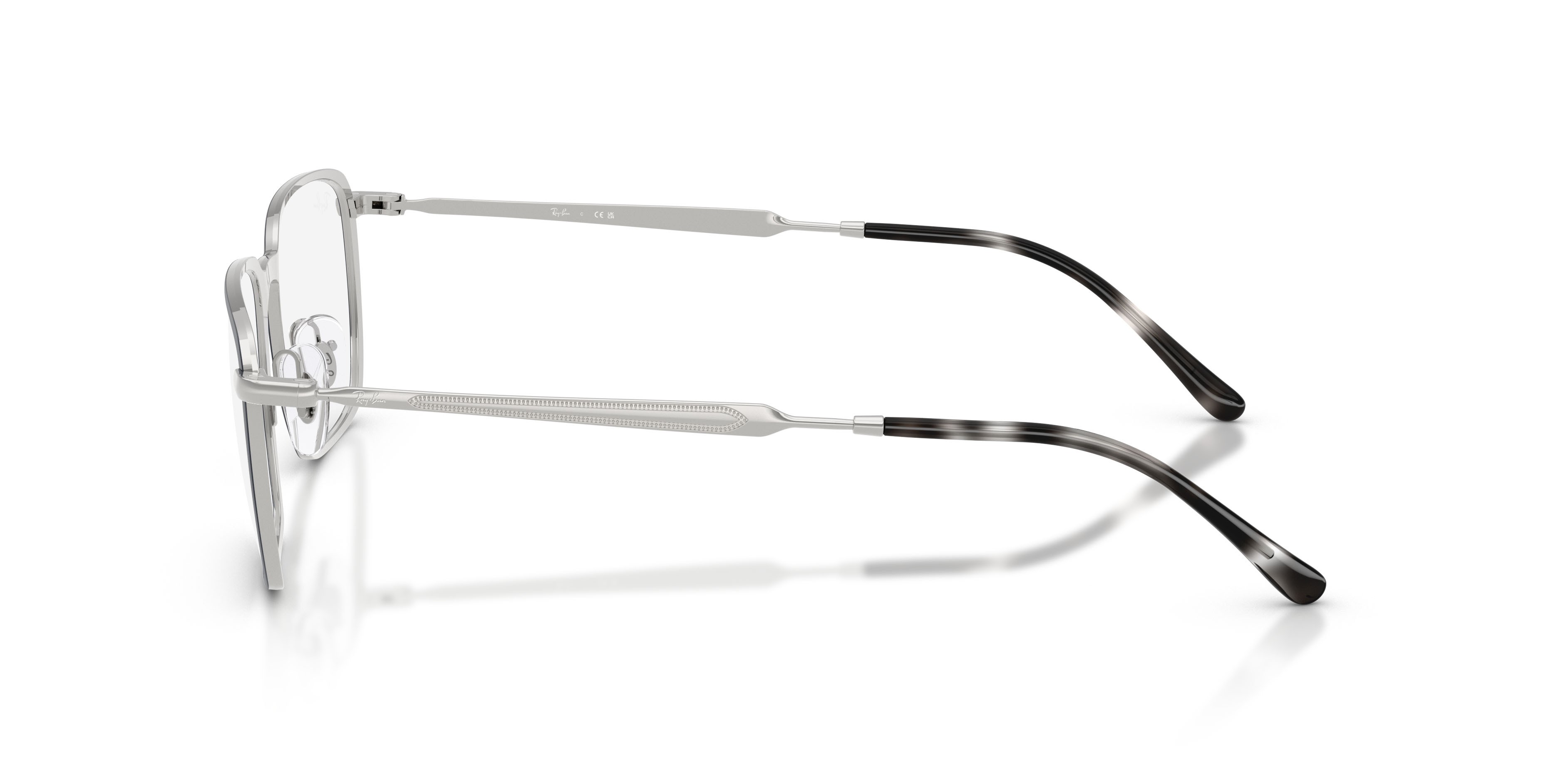 Occhiali da vista Ray-Ban RX 6549 (3016) - RB 6549 3016 colore blu e argento forma quadrato lenti trasparente