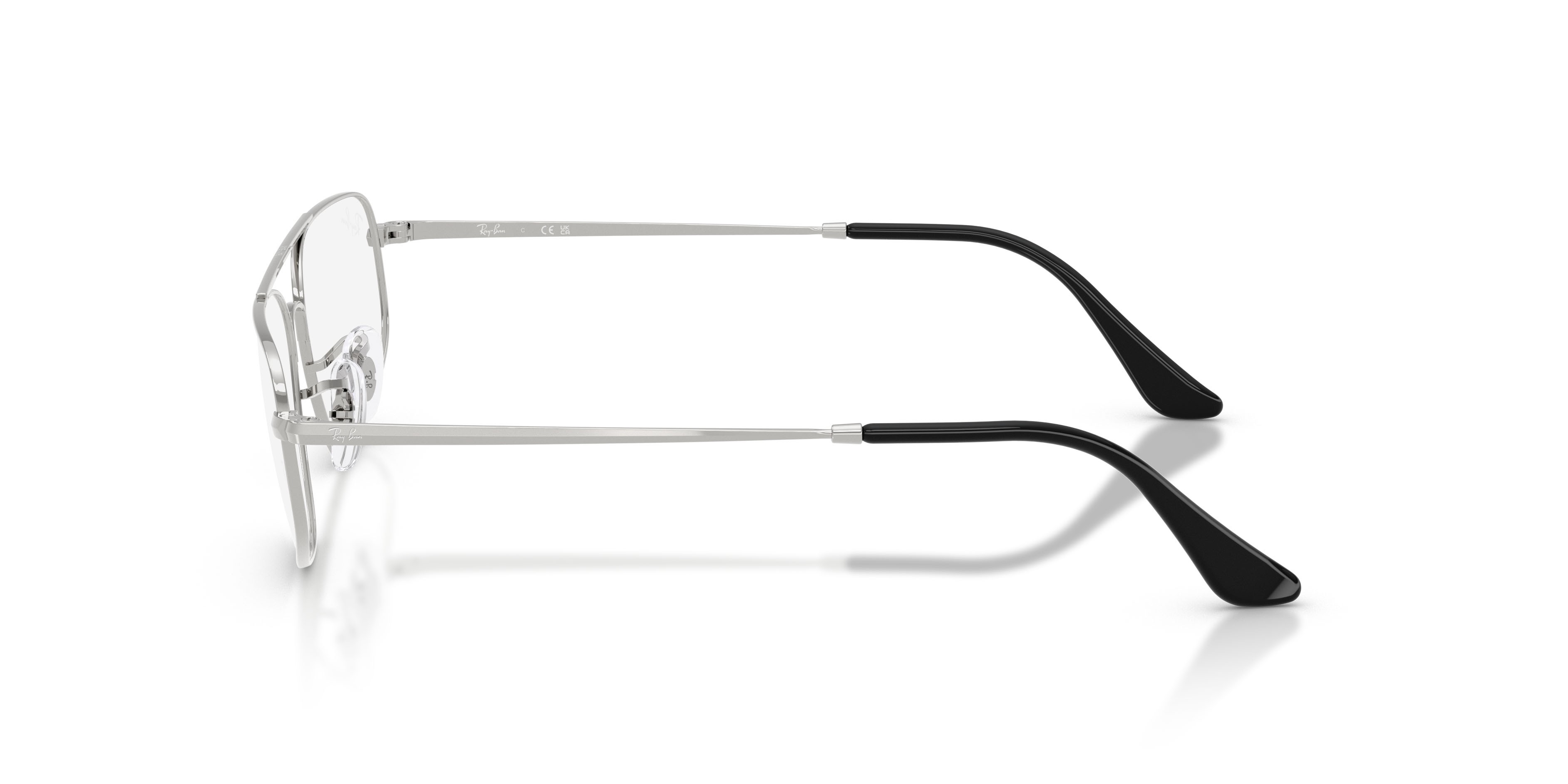 Occhiali da vista Ray-Ban RX 6550 (2501) - RB 6550 2501 colore argento forma irregolare lenti trasparente