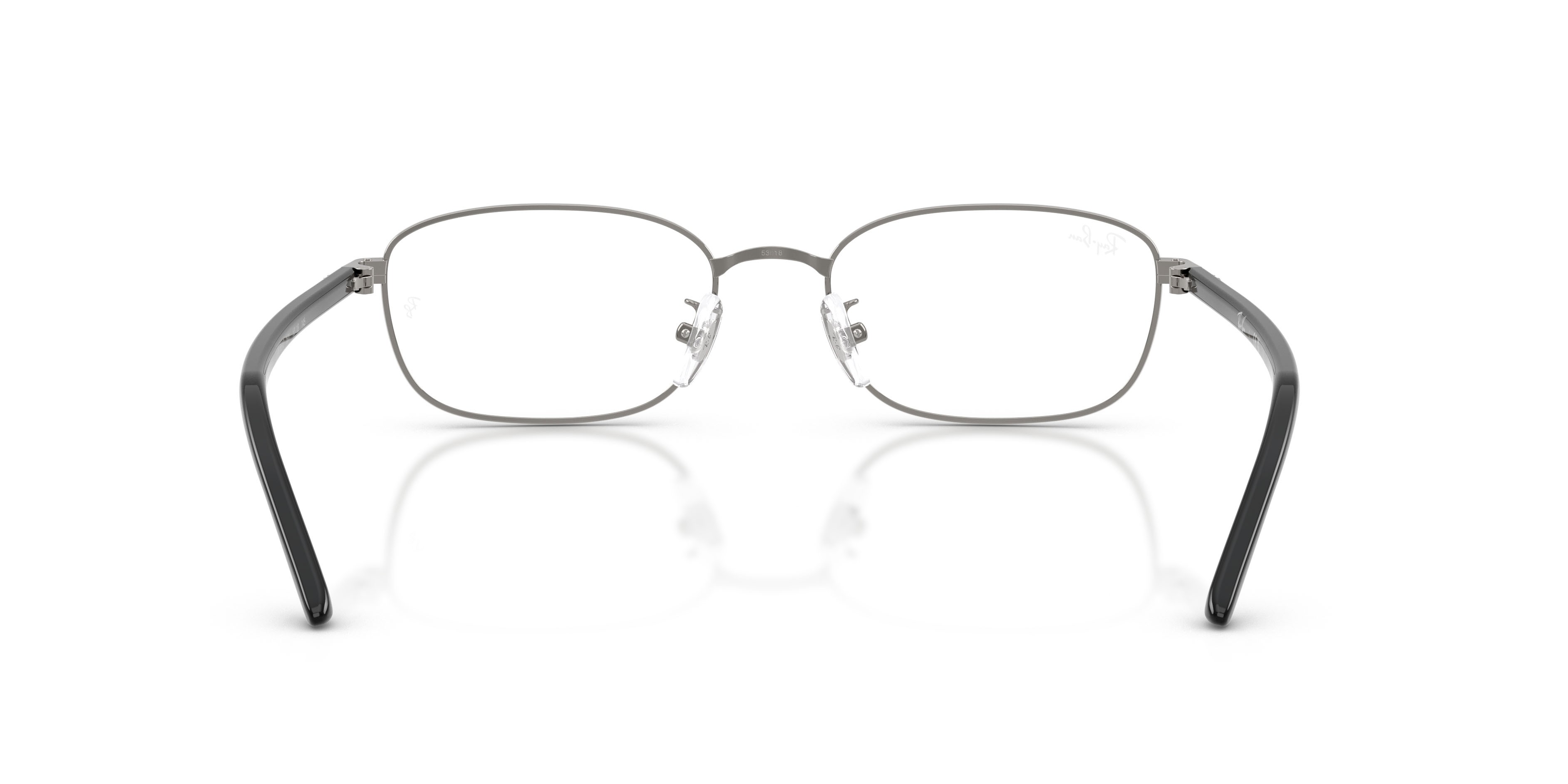 Occhiali da vista Ray-Ban RX 6551D (2502) - RB 6551D 2502 colore gunmetal forma quadrato lenti trasparente