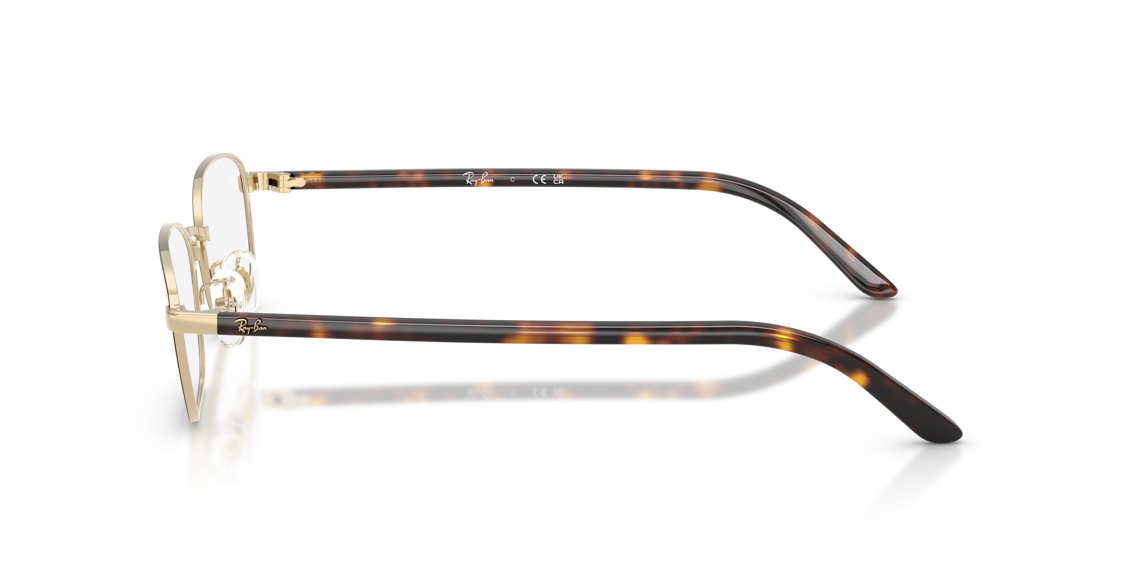 Occhiali da vista Ray-Ban RX 6551D (3193) - RB 6551D 3193 colore havana/oro forma quadrato lenti trasparente