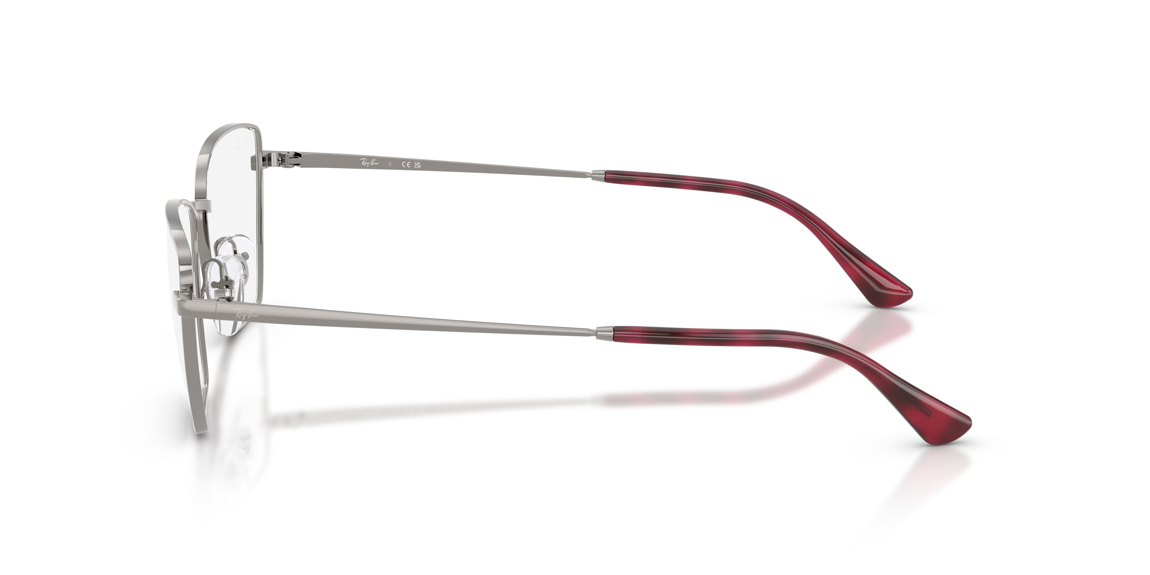 Occhiali da vista Ray-Ban Drea RX 6552 (2502) - RB 6552 2502 colore gunmetal forma irregolare lenti trasparente
