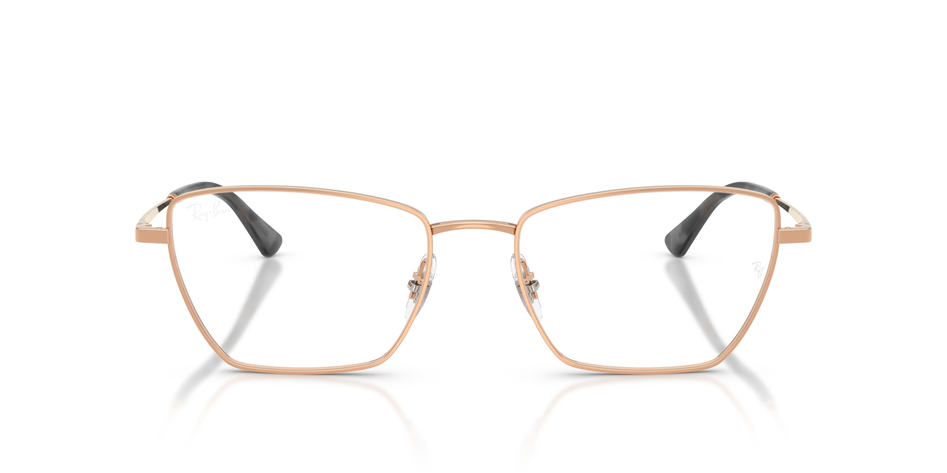Eyeglasses Ray-Ban Drea RX 6552 (3094) - RB 6552 3094 color oro rose shape irregular lenses trasparente