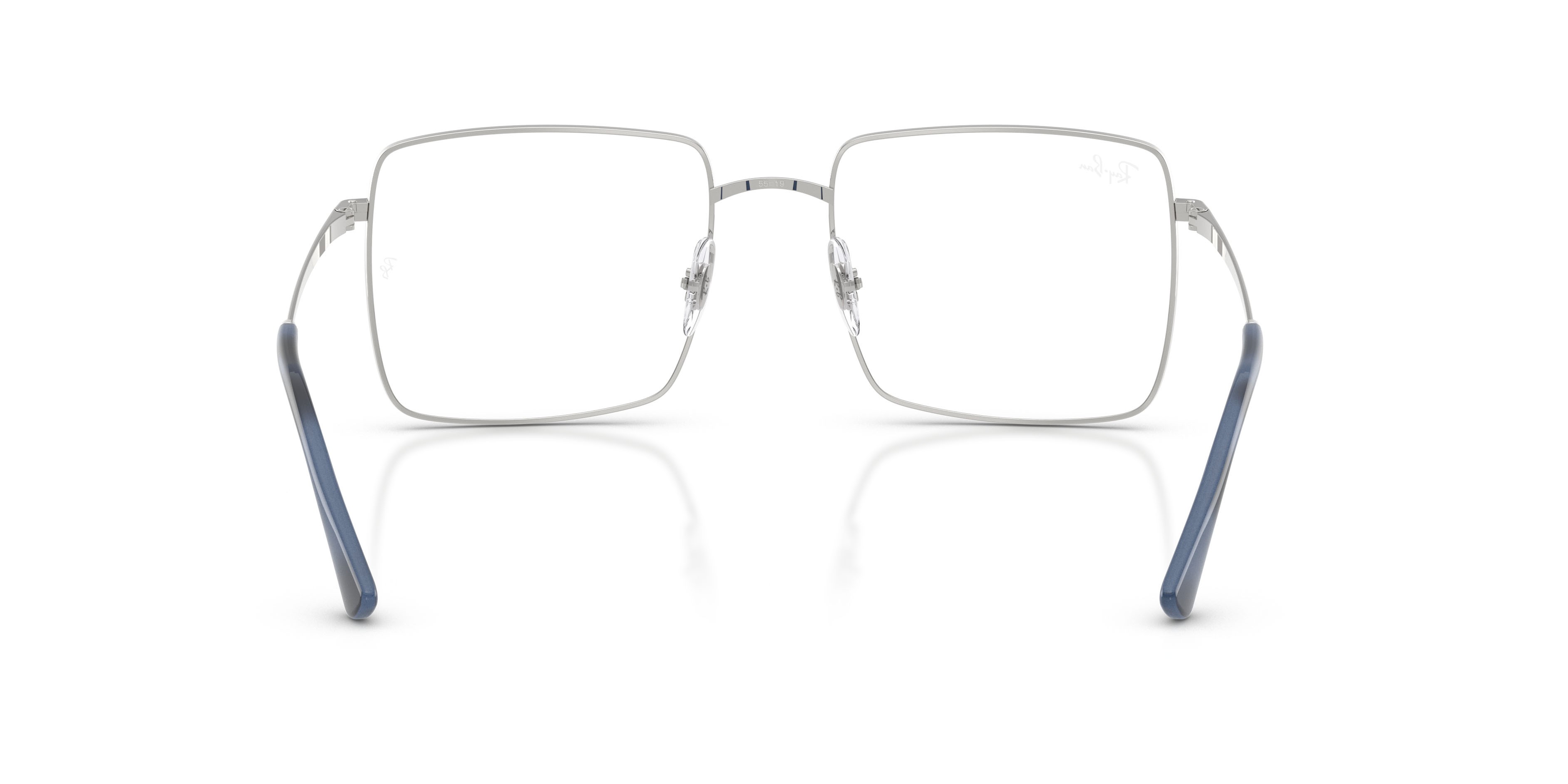 Occhiali da vista Ray-Ban Brix RX 6553 (2501) - RB 6553 2501 colore argento forma quadrato lenti trasparente