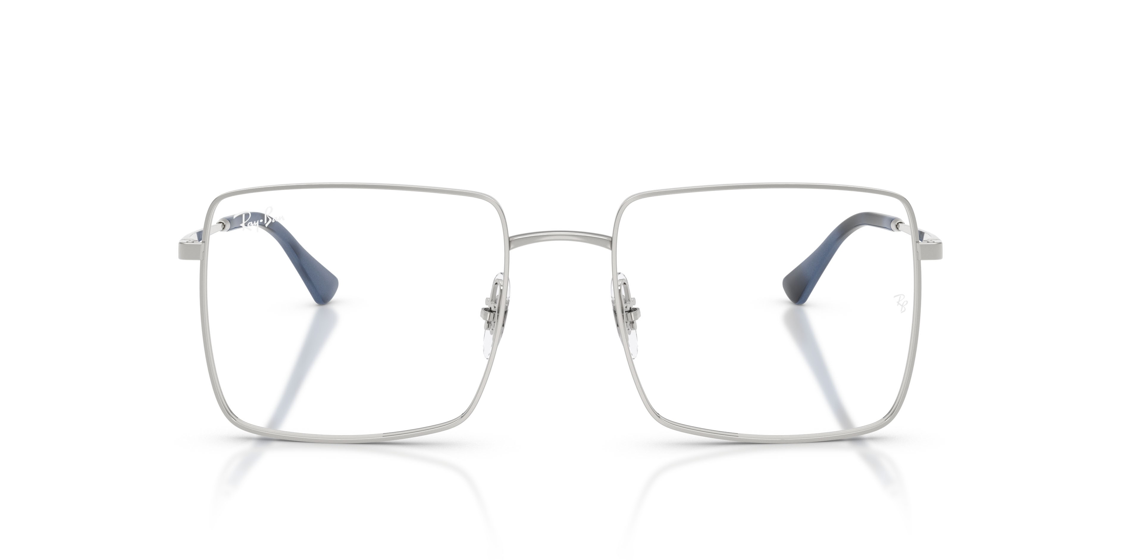 Occhiali da vista Ray-Ban Brix RX 6553 (2501) - RB 6553 2501 colore argento forma quadrato lenti trasparente
