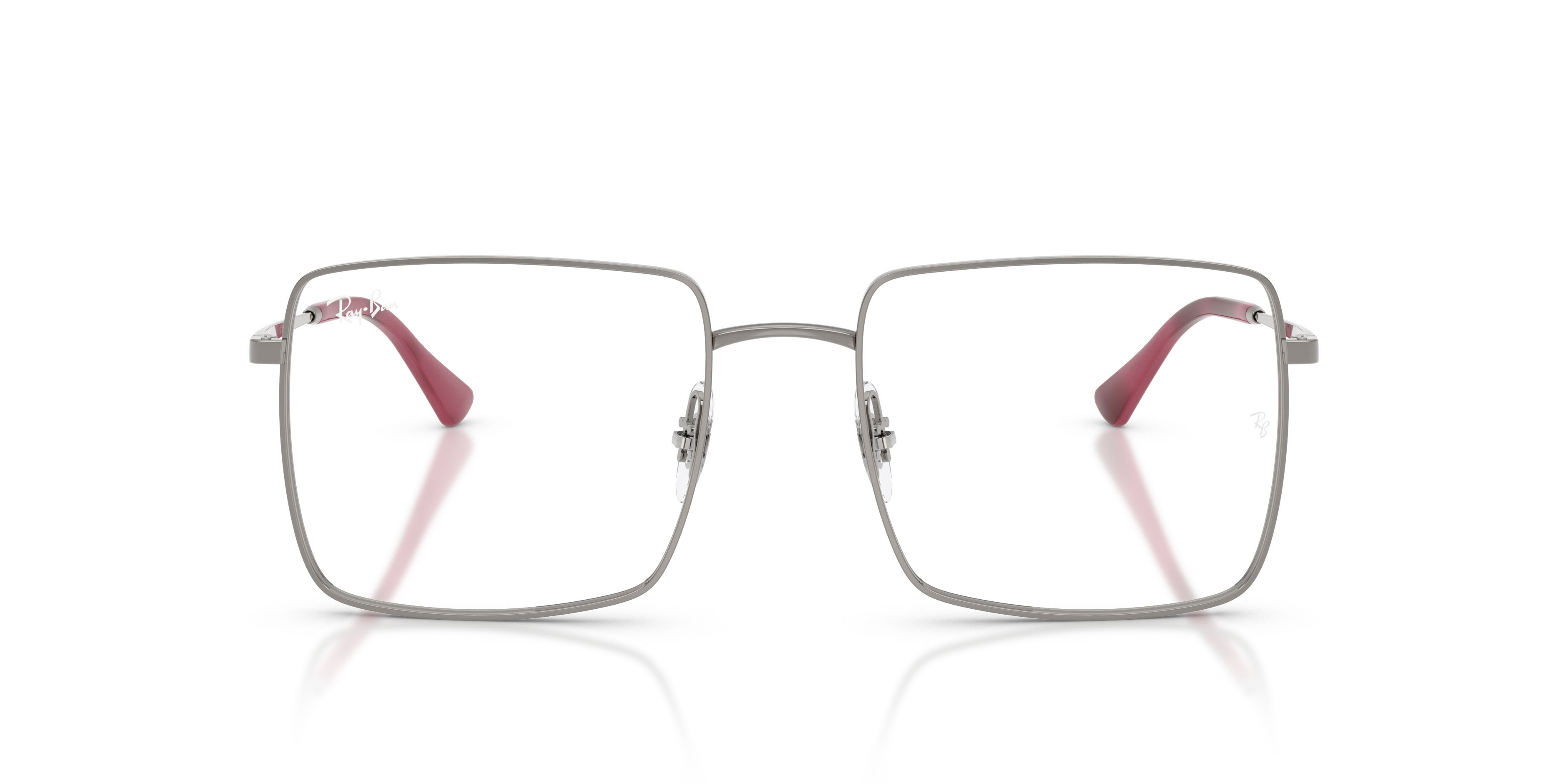 Occhiali da vista Ray-Ban Brix RX 6553 (2502) - RB 6553 2502 colore gunmetal forma quadrato lenti trasparente