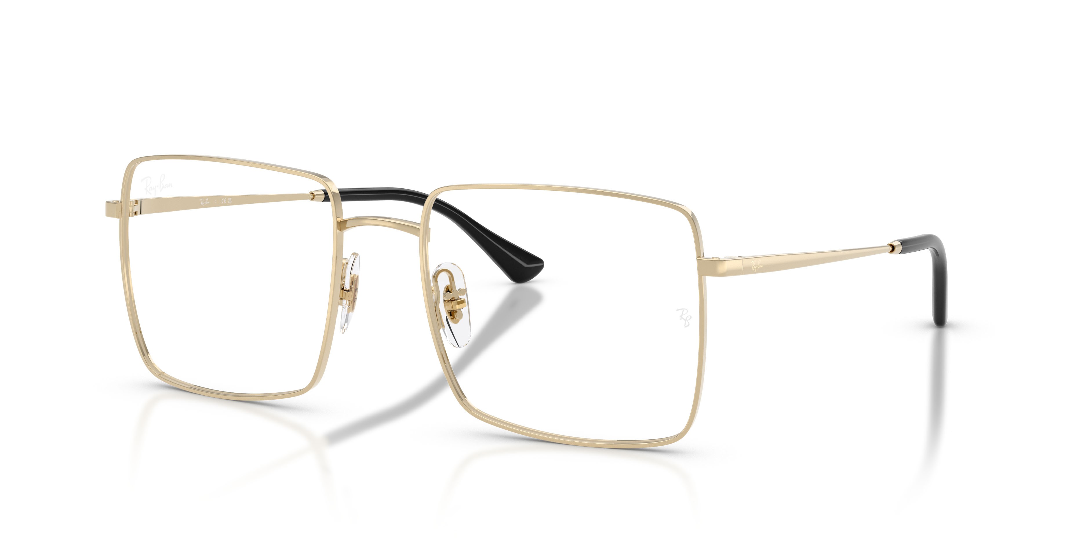Occhiali da vista Ray-Ban Brix RX 6553 (2993) - RB 6553 2993 colore oro pallido forma quadrato lenti trasparente