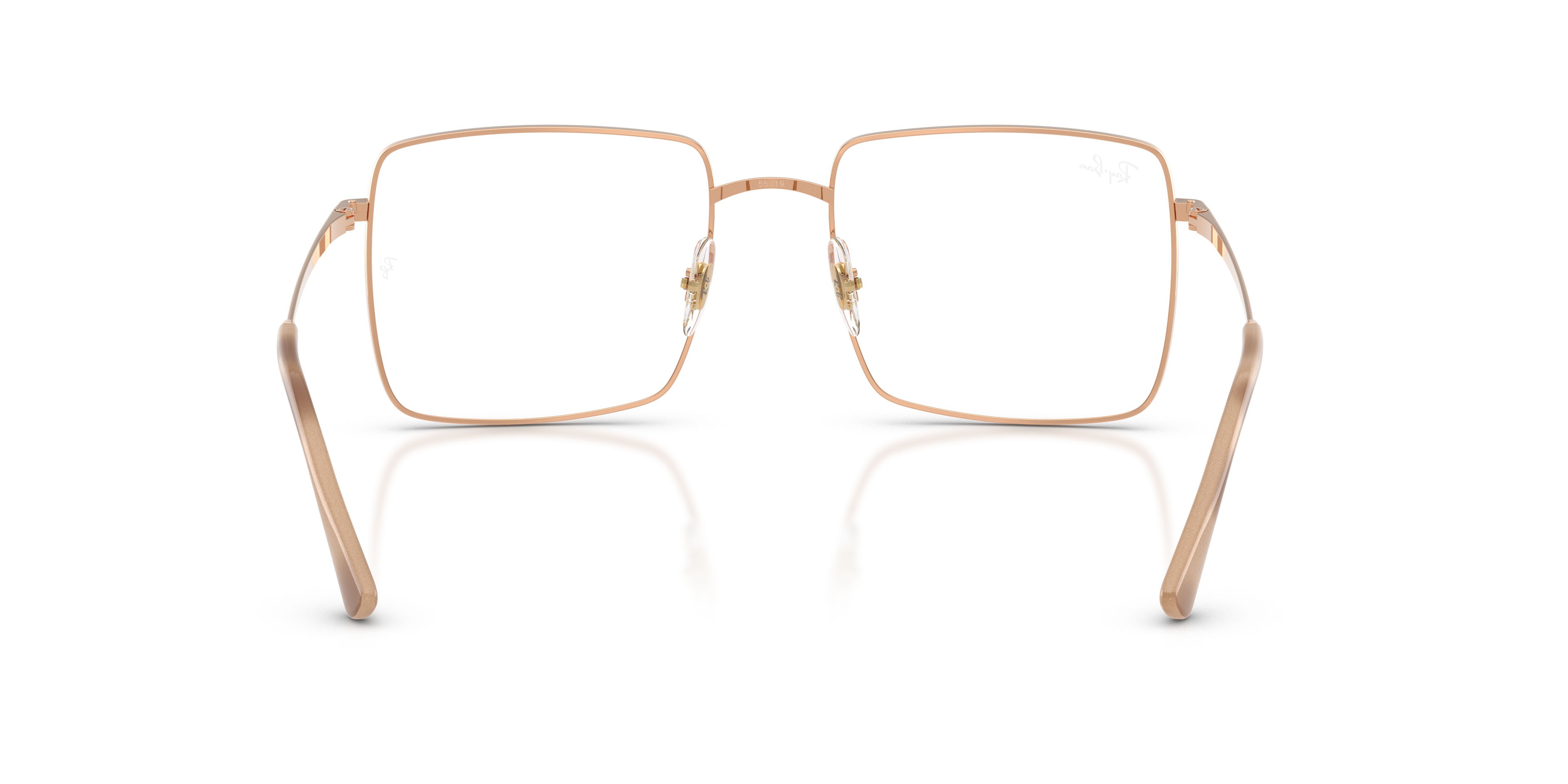 Eyeglasses Ray-Ban Brix RX 6553 (3094) - RB 6553 3094 color oro rose shape square lenses trasparente