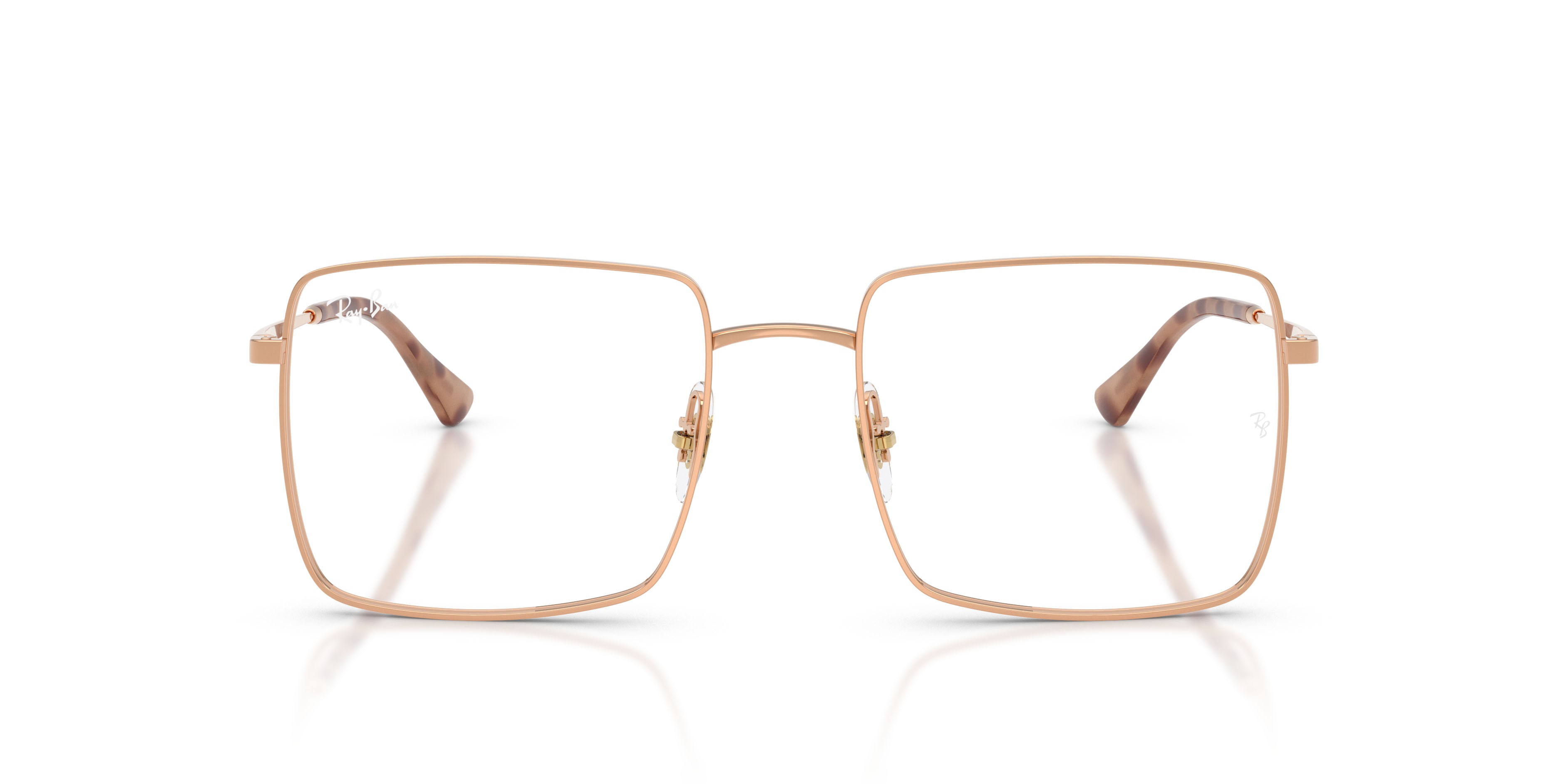 Eyeglasses Ray-Ban Brix RX 6553 (3094) - RB 6553 3094 color oro rose shape square lenses trasparente