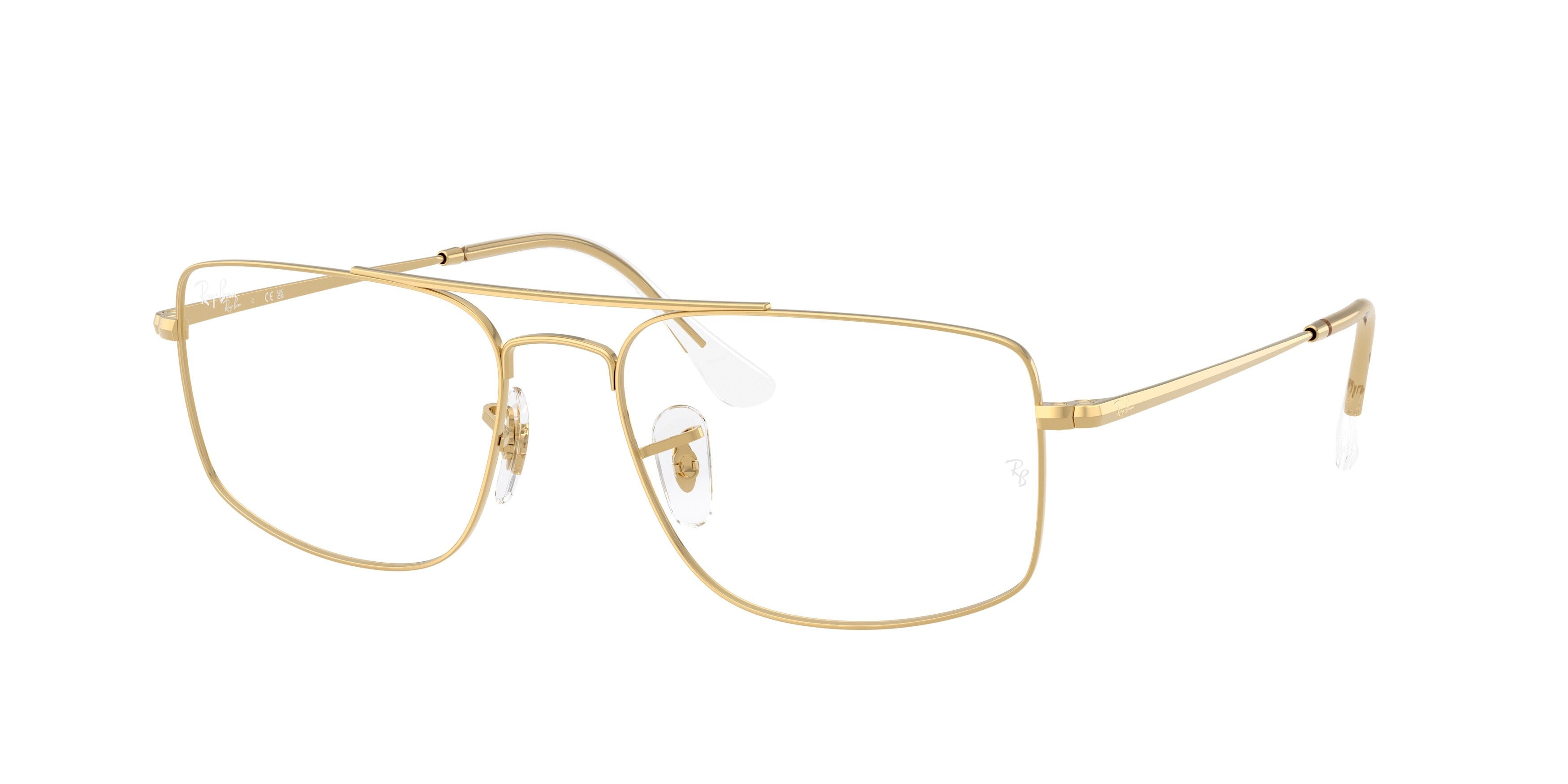 Occhiali da vista Ray-Ban RX 6579 (2500) - RB 6579 2500 colore oro arista forma quadrato lenti trasparente
