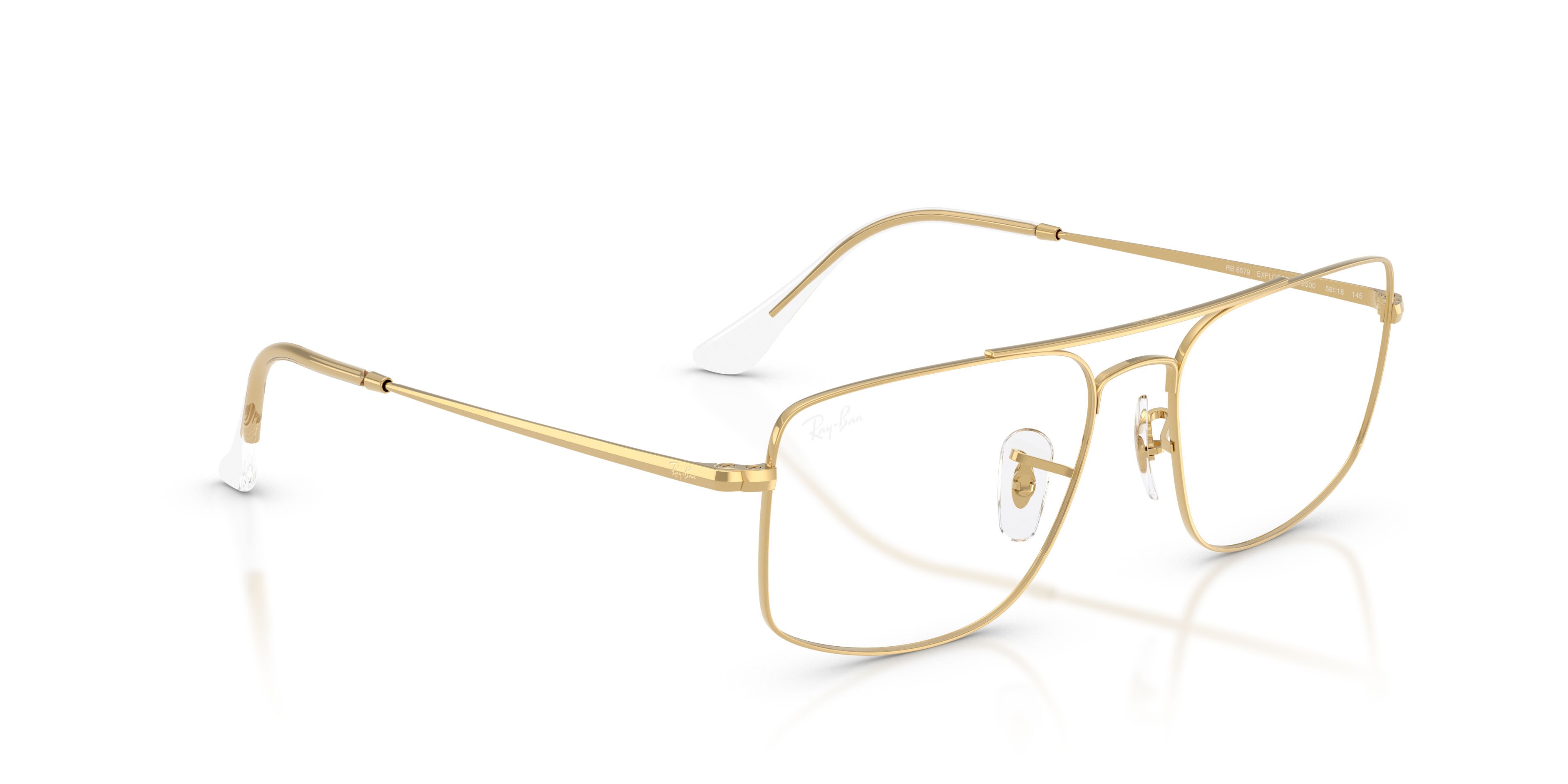 Occhiali da vista Ray-Ban RX 6579 (2500) - RB 6579 2500 colore oro arista forma quadrato lenti trasparente
