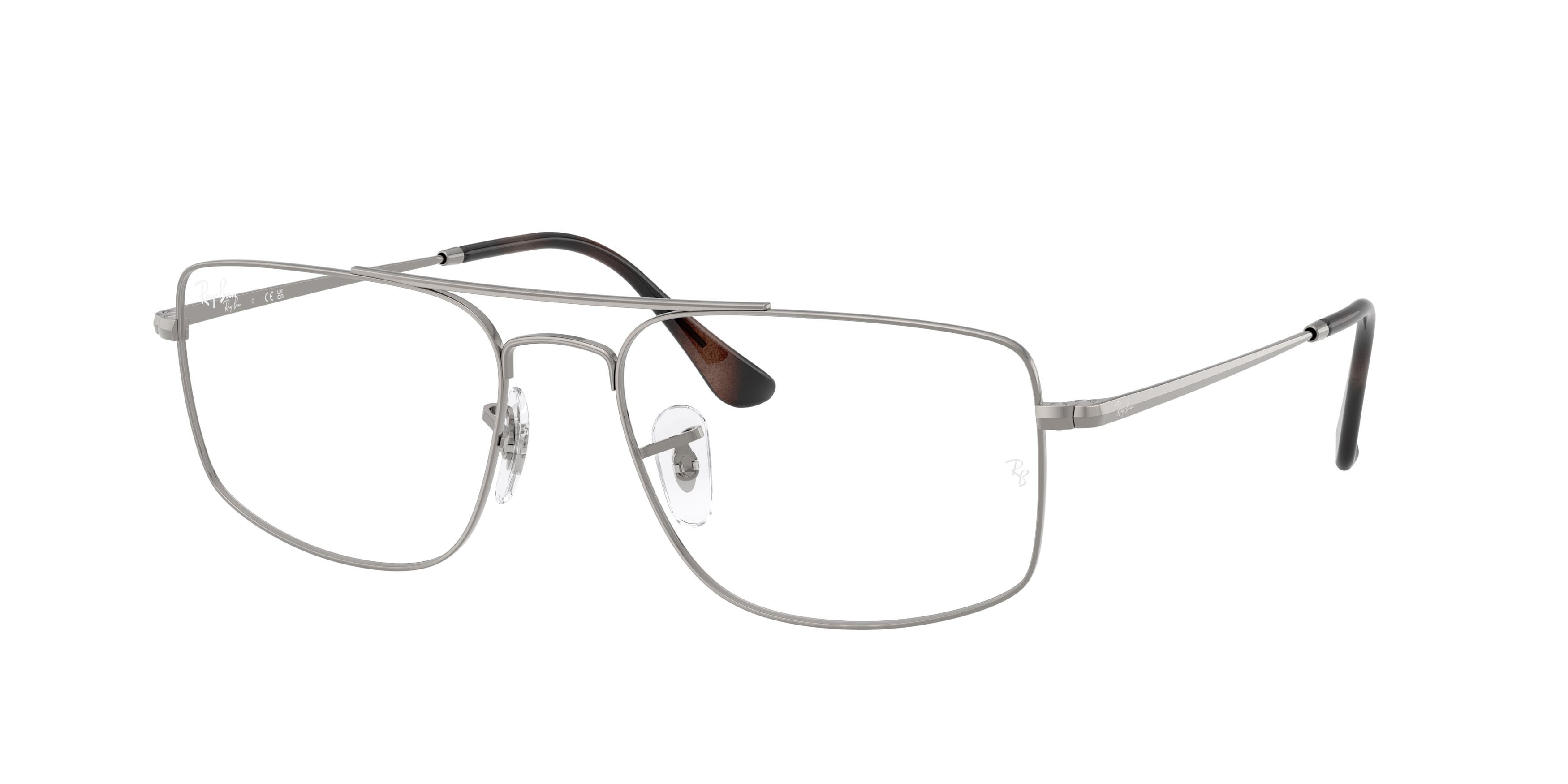 Occhiali da vista Ray-Ban RX 6579 (2502) - RB 6579 2502 colore gunmetal forma quadrato lenti trasparente