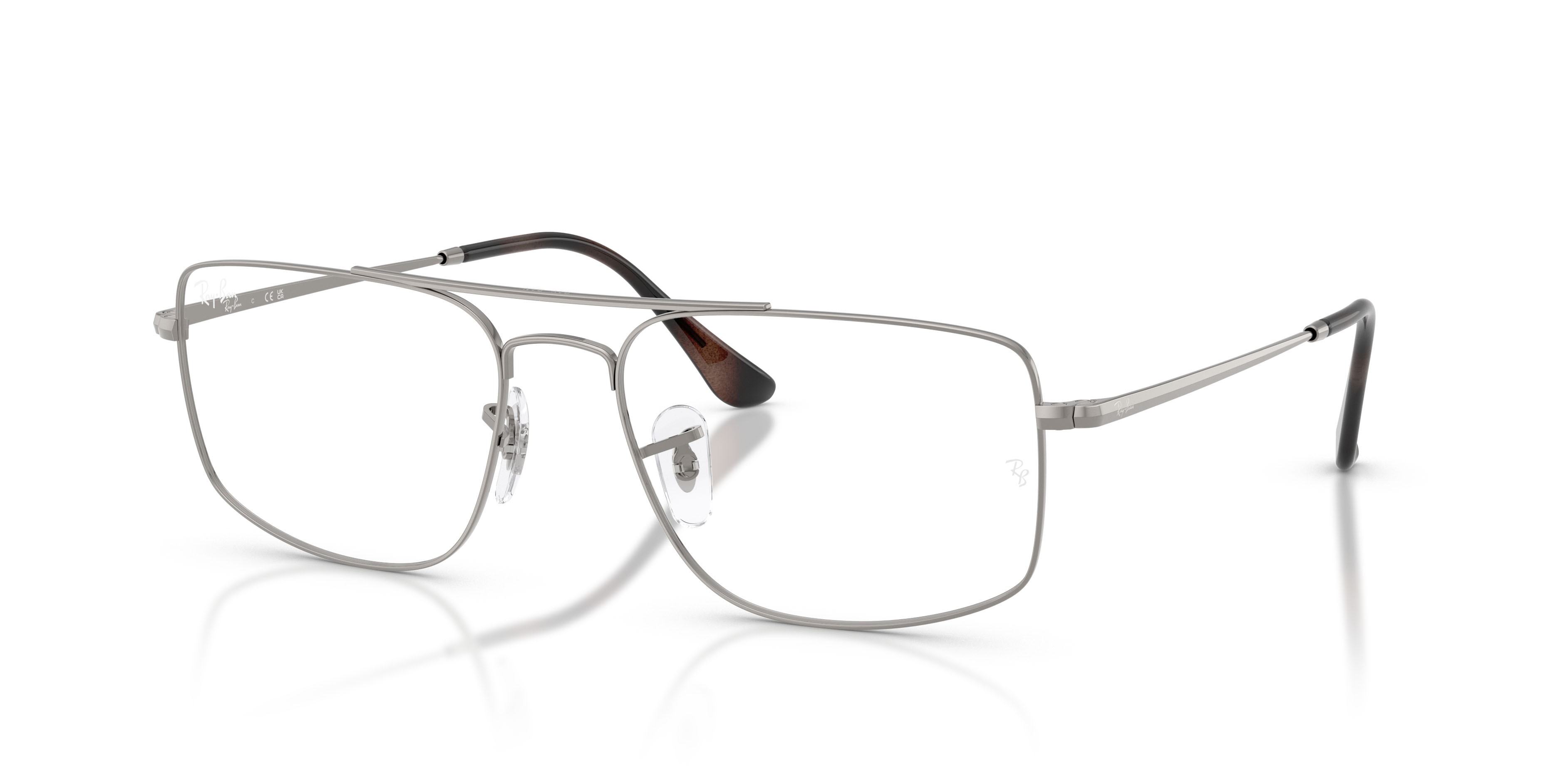 Occhiali da vista Ray-Ban RX 6579 (2502) - RB 6579 2502 colore gunmetal forma quadrato lenti trasparente
