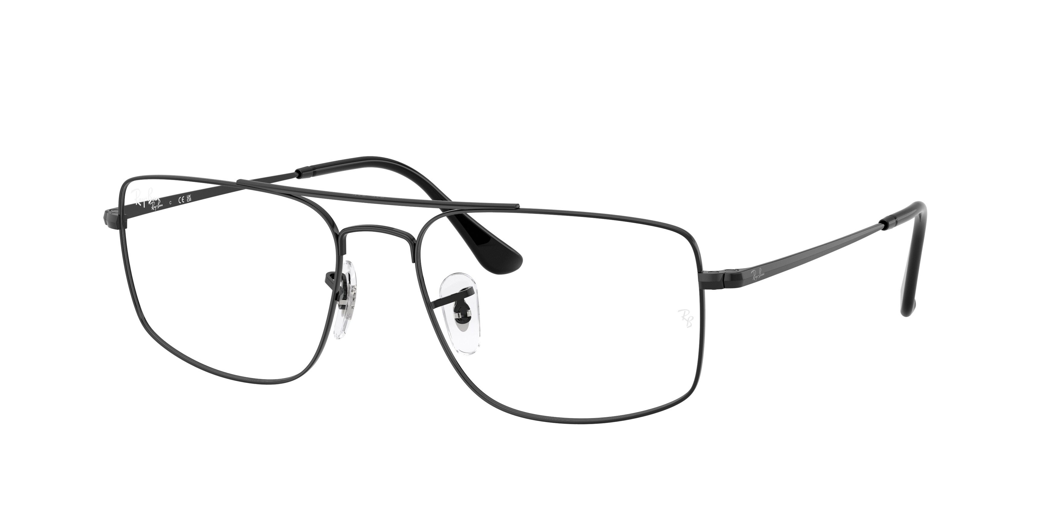 Occhiali da vista Ray-Ban RX 6579 (2509) - RB 6579 2509 colore nero forma quadrato lenti trasparente