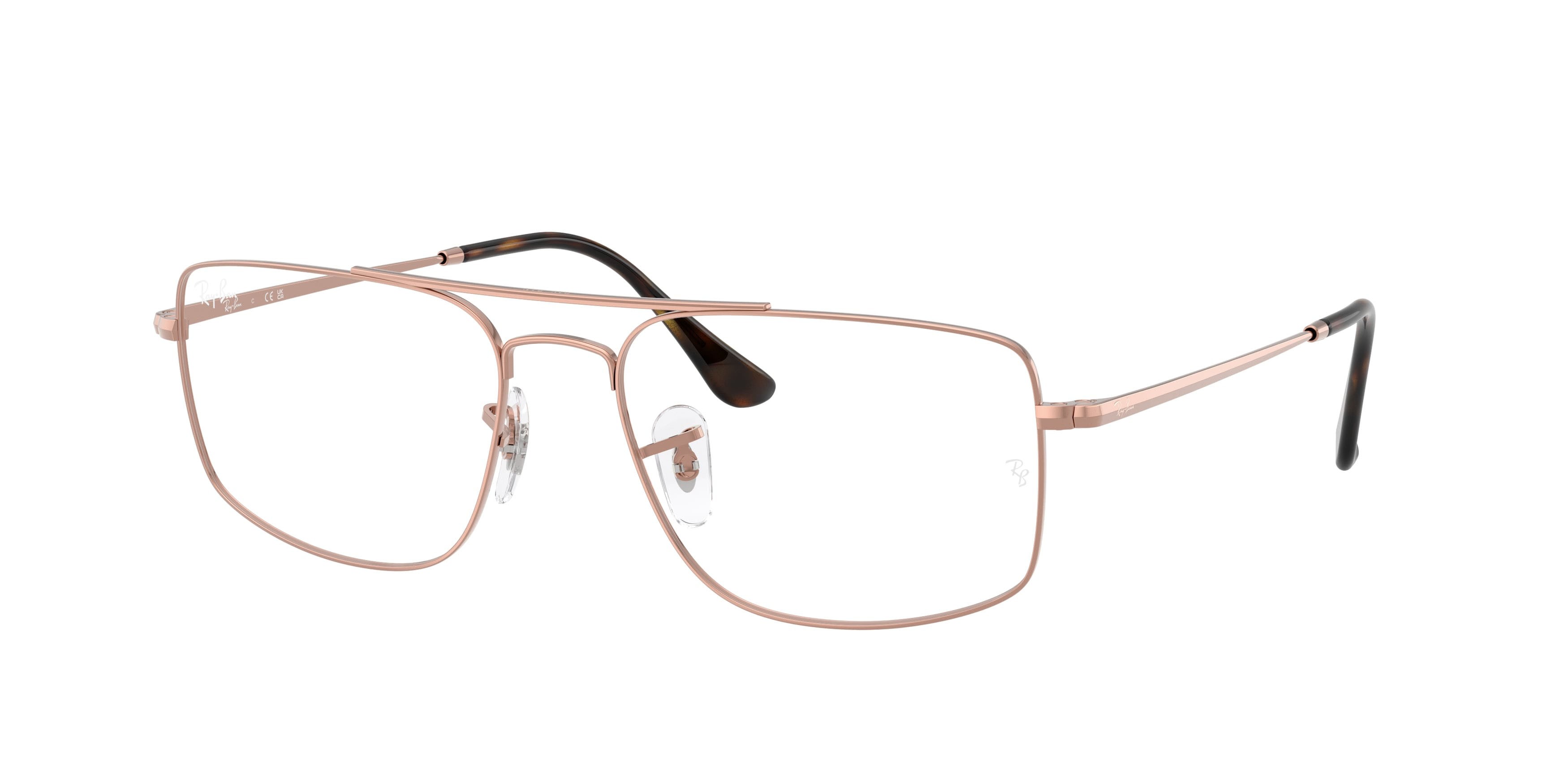 Occhiali da vista Ray-Ban RX 6579 (2943) - RB 6579 2943 colore rame forma quadrato lenti trasparente