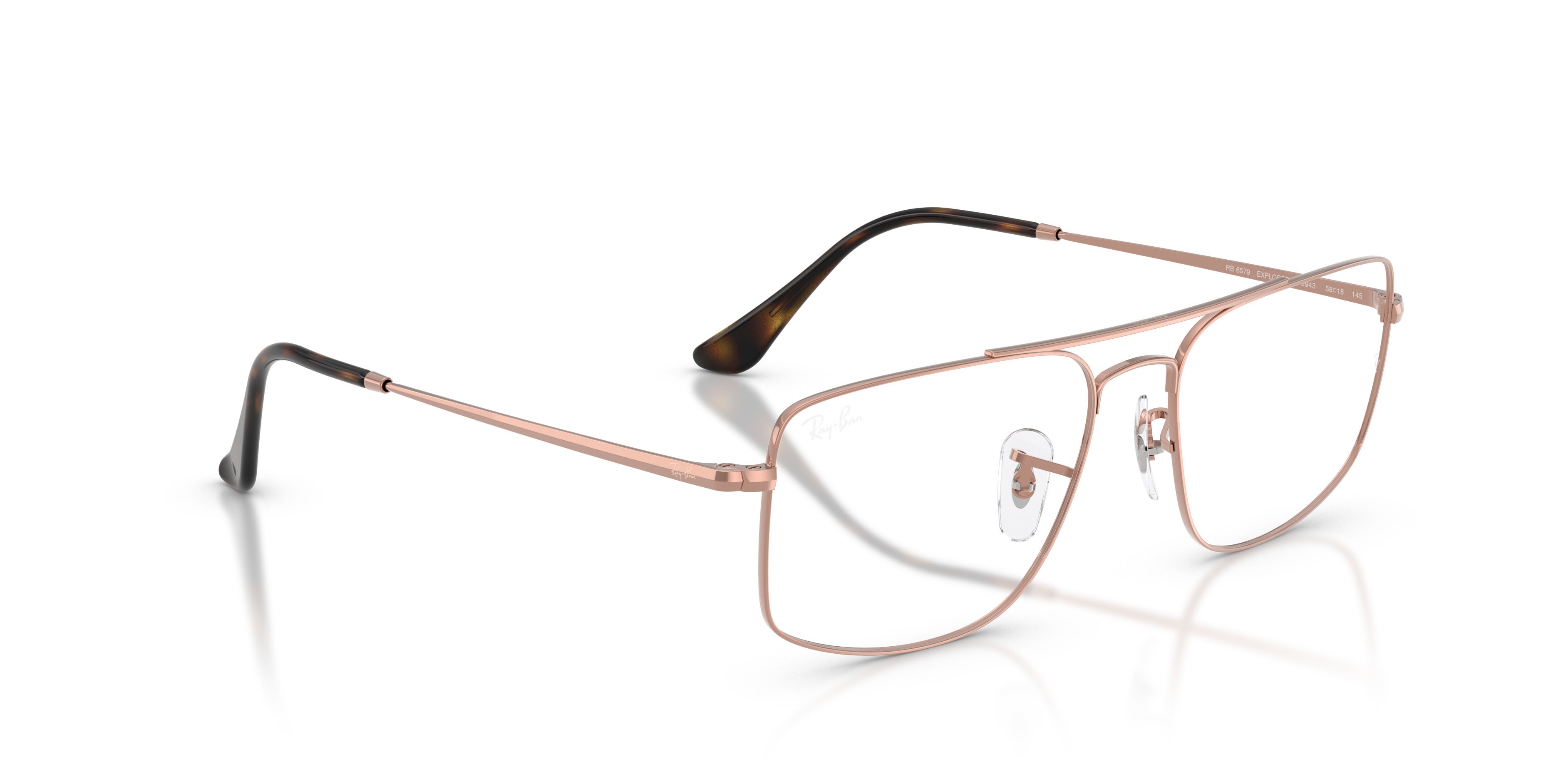Occhiali da vista Ray-Ban RX 6579 (2943) - RB 6579 2943 colore rame forma quadrato lenti trasparente