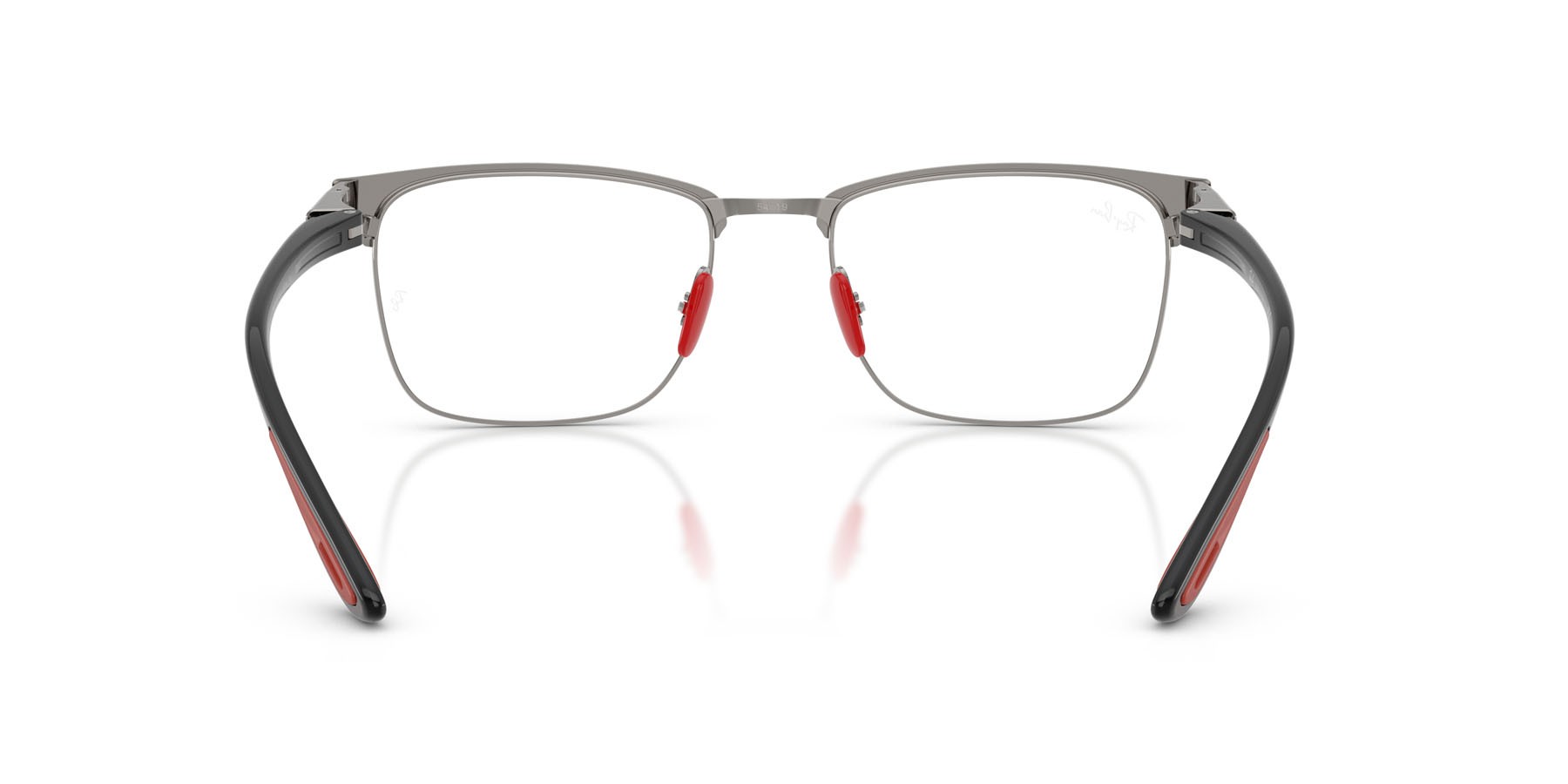 Occhiali da vista Ray-Ban Scuderia Ferrari RX 6621M (F129) - RB 6621M F129 colore grigio opaco su gunmetal forma quadrato lenti trasparente