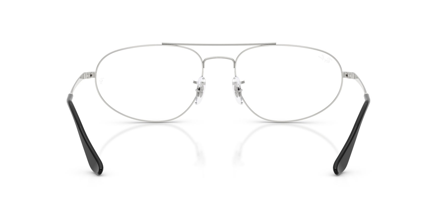 Eyeglasses Ray-Ban Explorer IV RX 6645 (2501) - RB 6645 2501 color argento shape irregular lenses trasparente
