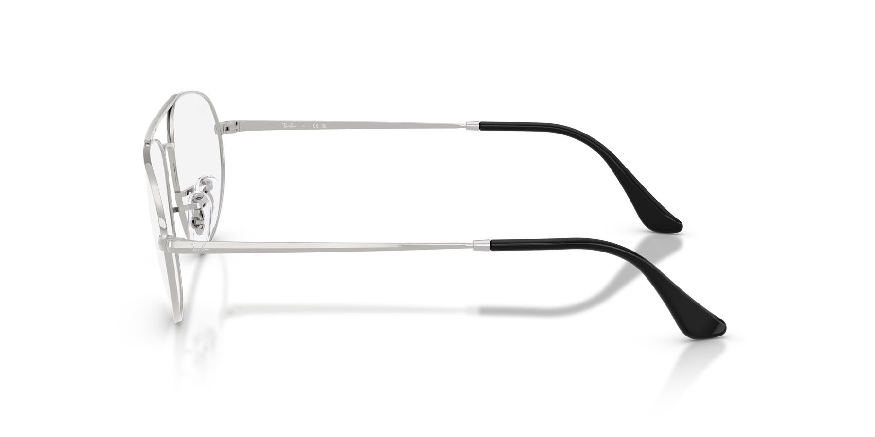 Eyeglasses Ray-Ban Explorer IV RX 6645 (2501) - RB 6645 2501 color argento shape irregular lenses trasparente