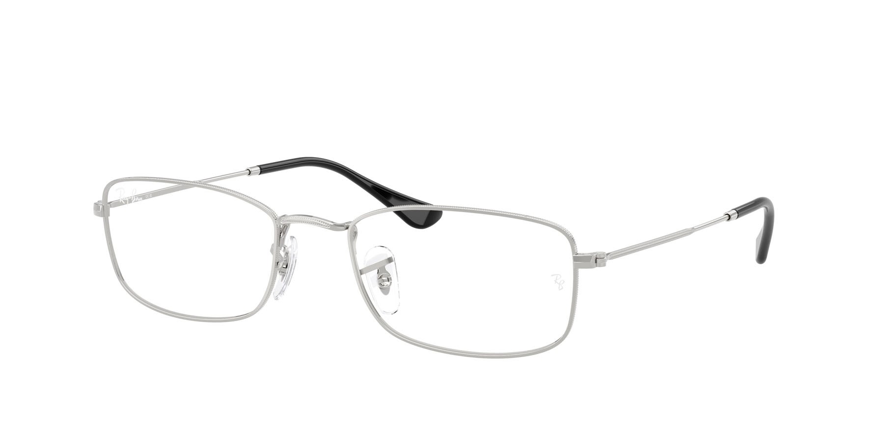 Eyeglasses Ray-Ban RX 6647 (2501) - RB 6647 2501 color argento shape irregular lenses trasparente