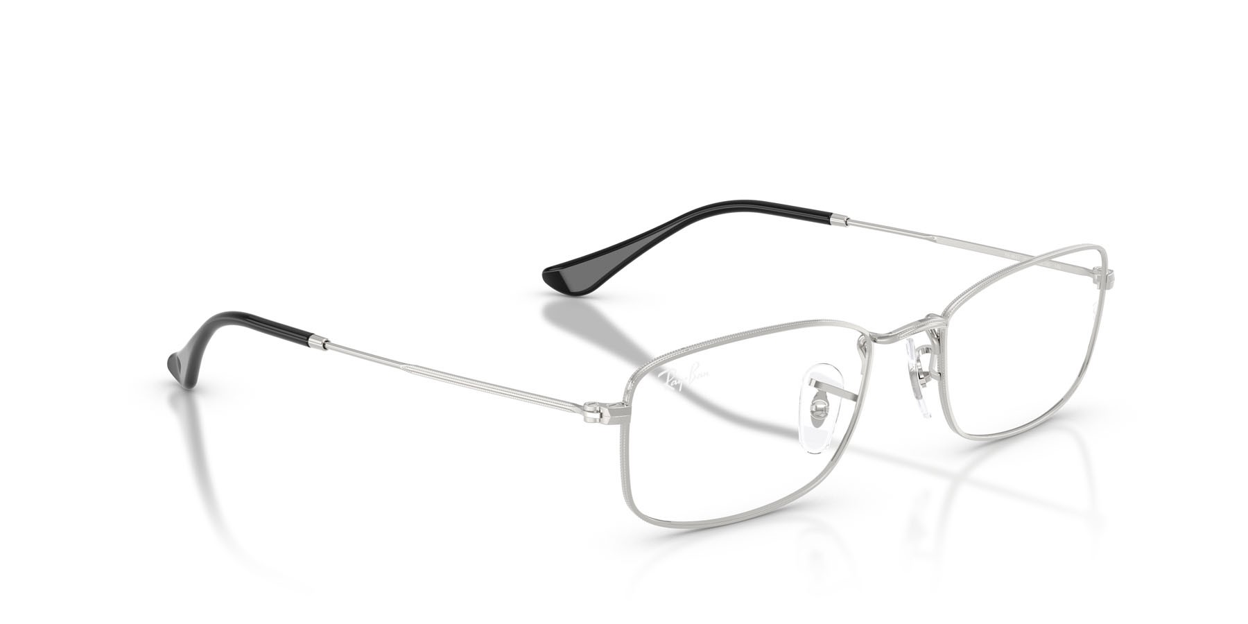 Eyeglasses Ray-Ban RX 6647 (2501) - RB 6647 2501 color argento shape irregular lenses trasparente