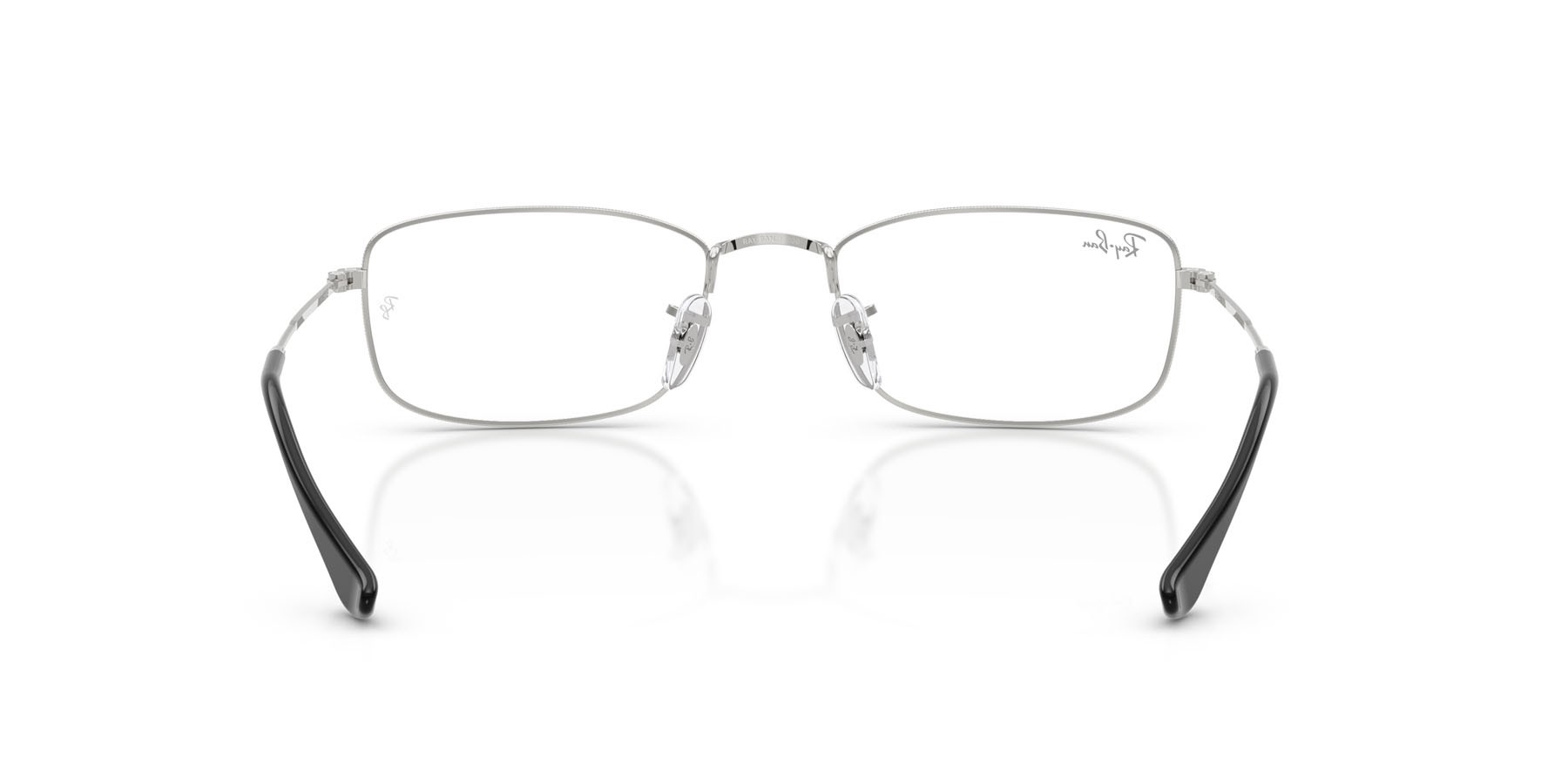 Eyeglasses Ray-Ban RX 6647 (2501) - RB 6647 2501 color argento shape irregular lenses trasparente