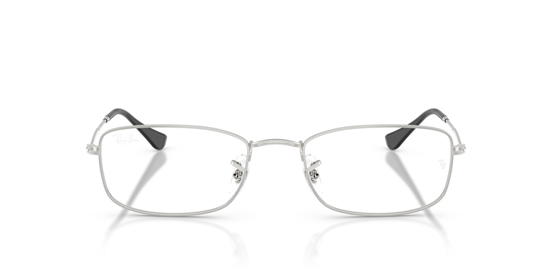 Eyeglasses Ray-Ban RX 6647 (2501) - RB 6647 2501 color argento shape irregular lenses trasparente