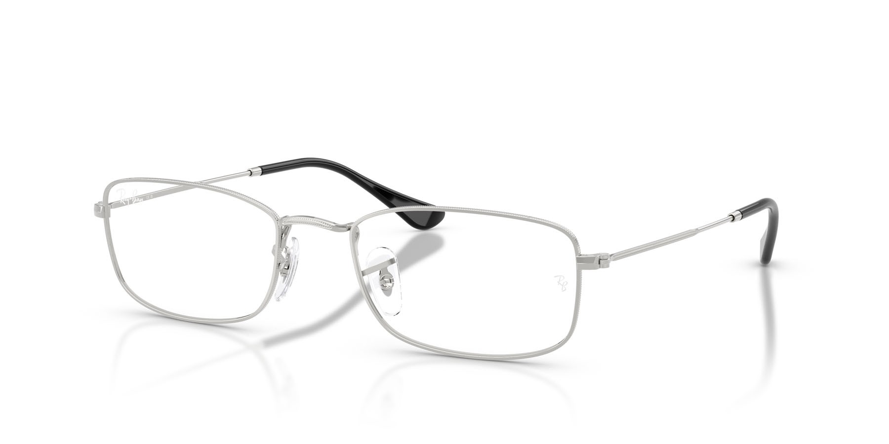 Eyeglasses Ray-Ban RX 6647 (2501) - RB 6647 2501 color argento shape irregular lenses trasparente
