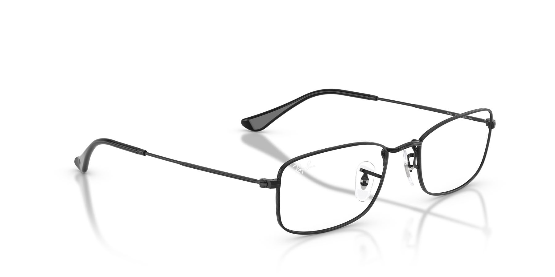 Eyeglasses Ray-Ban RX 6647 (2509) - RB 6647 2509 color nero shape irregular lenses trasparente