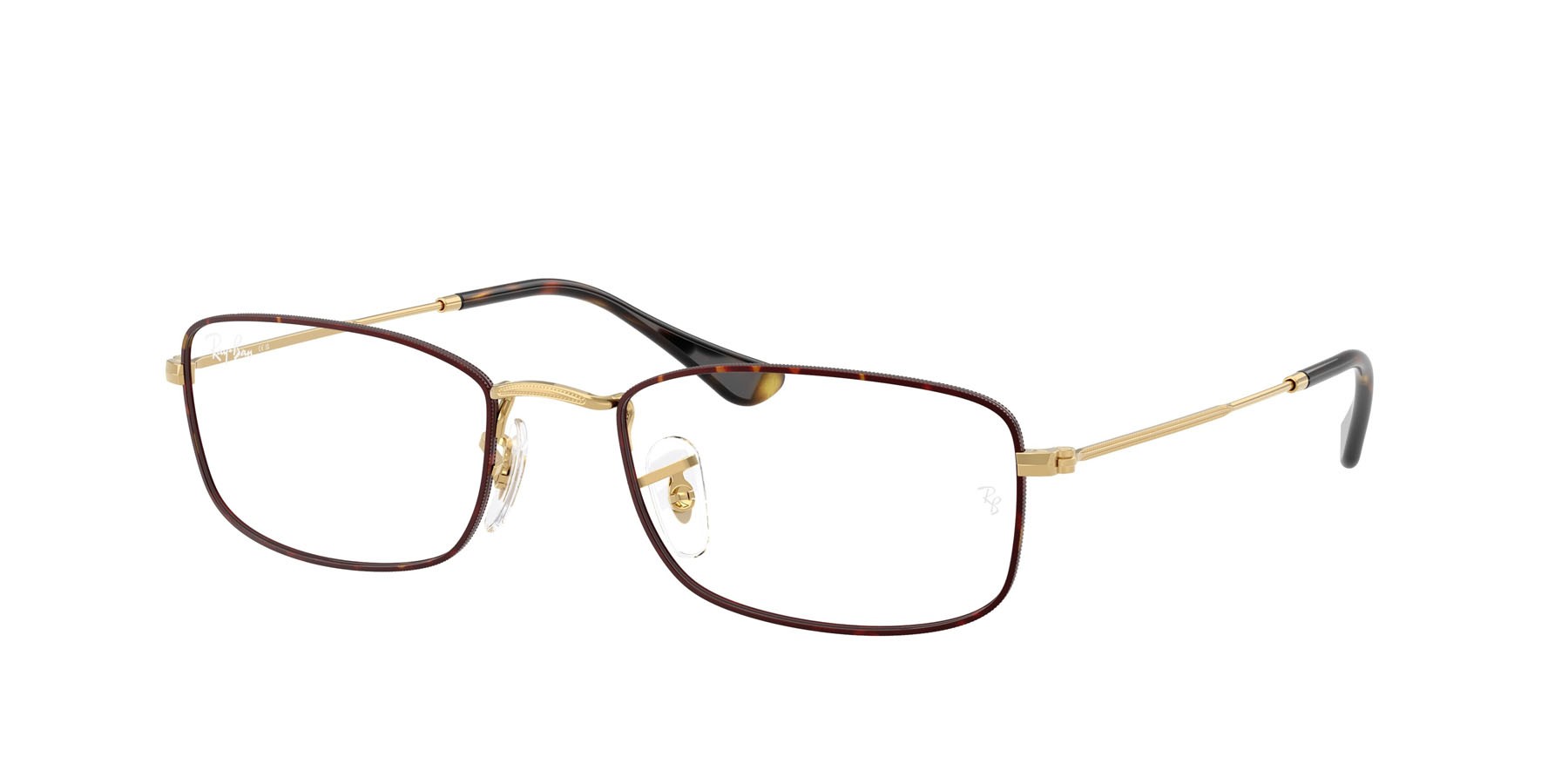 Eyeglasses Ray-Ban RX 6647 (3177) - RB 6647 3177 color havana su oro shape irregular lenses trasparente