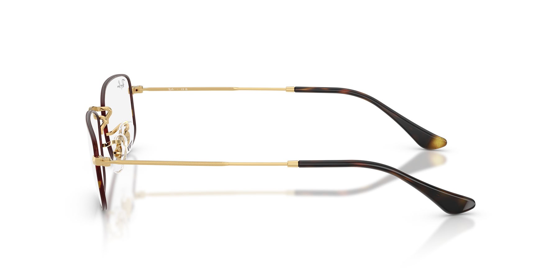Eyeglasses Ray-Ban RX 6647 (3177) - RB 6647 3177 color havana su oro shape irregular lenses trasparente