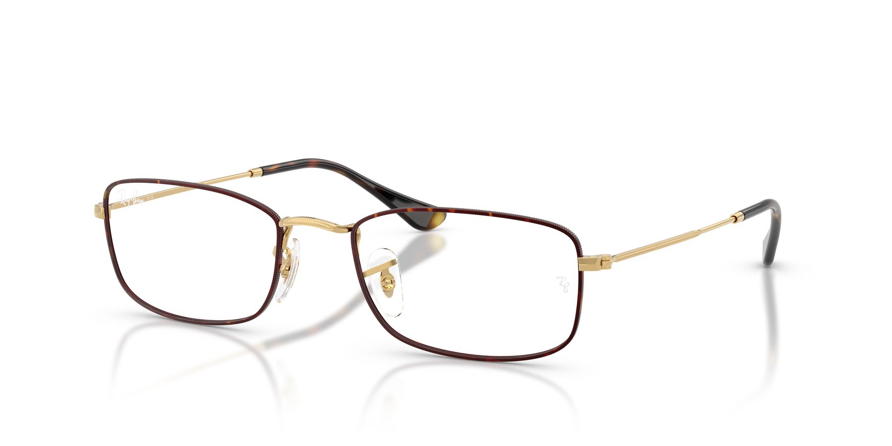 Eyeglasses Ray-Ban RX 6647 (3177) - RB 6647 3177 color havana su oro shape irregular lenses trasparente