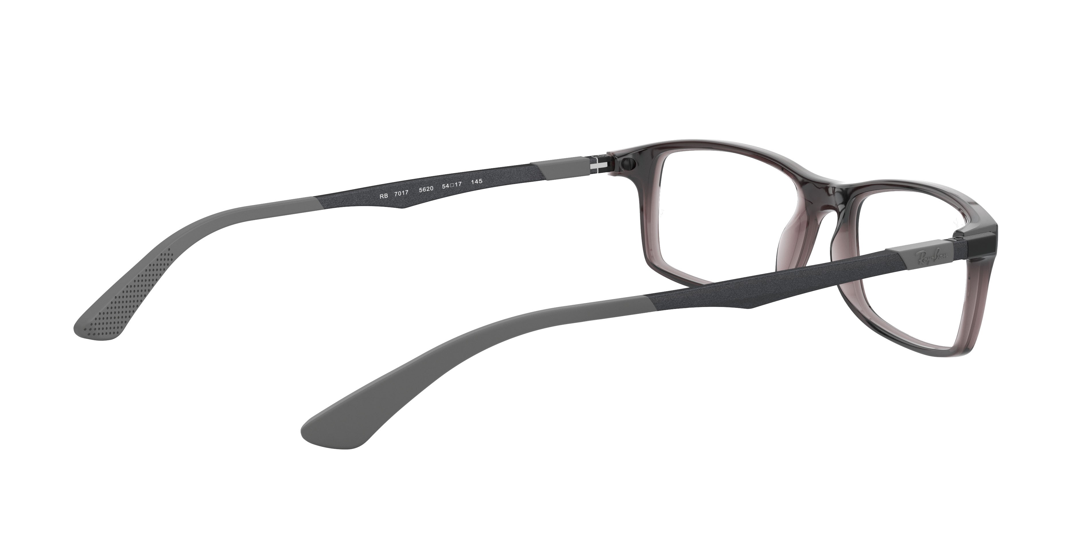 Brillen Ray-Ban RX 7017 (5620) - RB 7017 5620 farbe grigio trasparente form rechteckig gläser trasparente