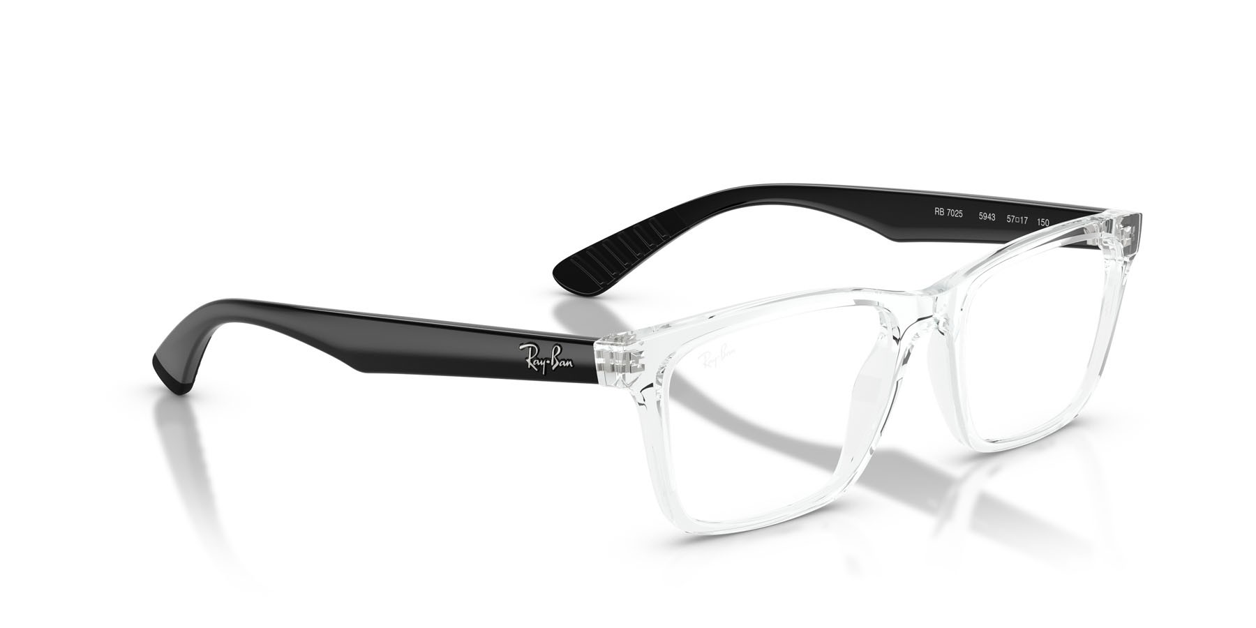 Eyeglasses Ray-Ban RX 7025 (5943) - RB 7025 5943 color trasparente shape square lenses trasparente